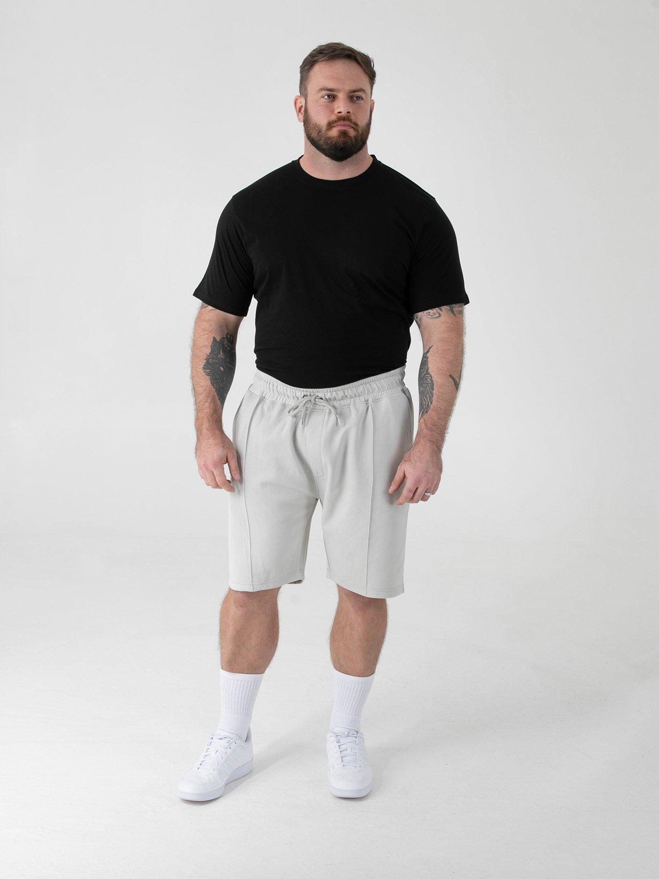 Image 3 of 6 of D555 Stretch Pique Elasticated Waist Shorts - Beige