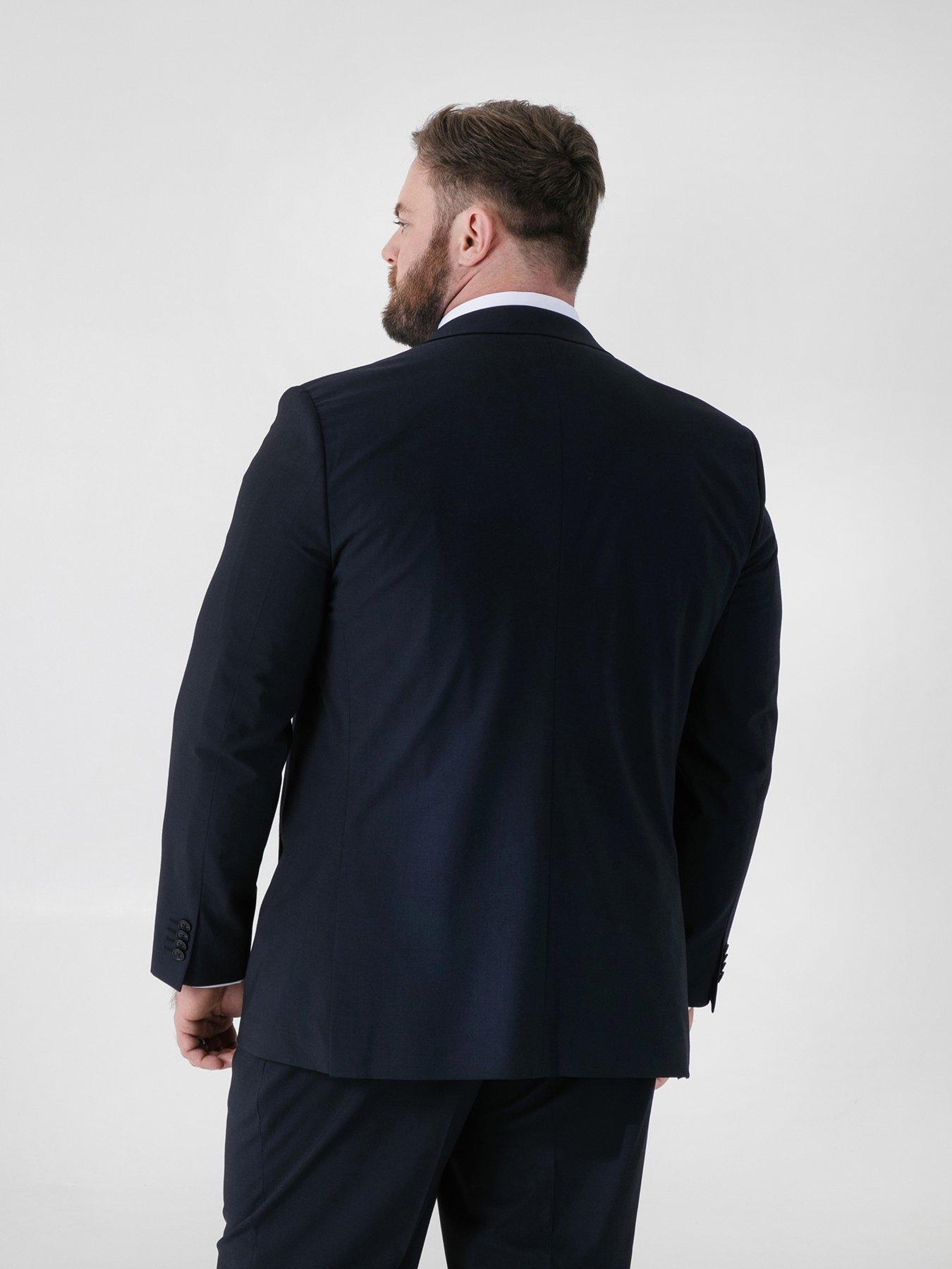 Image 2 of 5 of D555 4 Way Stretch Tailored Suit Jacket - Navy