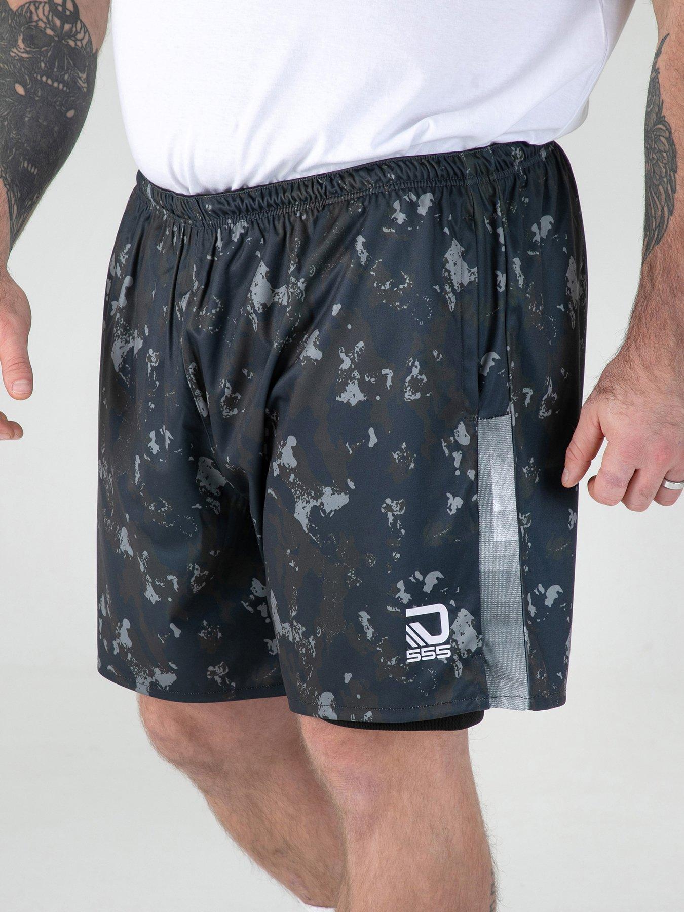 D555 D555 Dry Wear Elasticated Shorts With Compression Lining