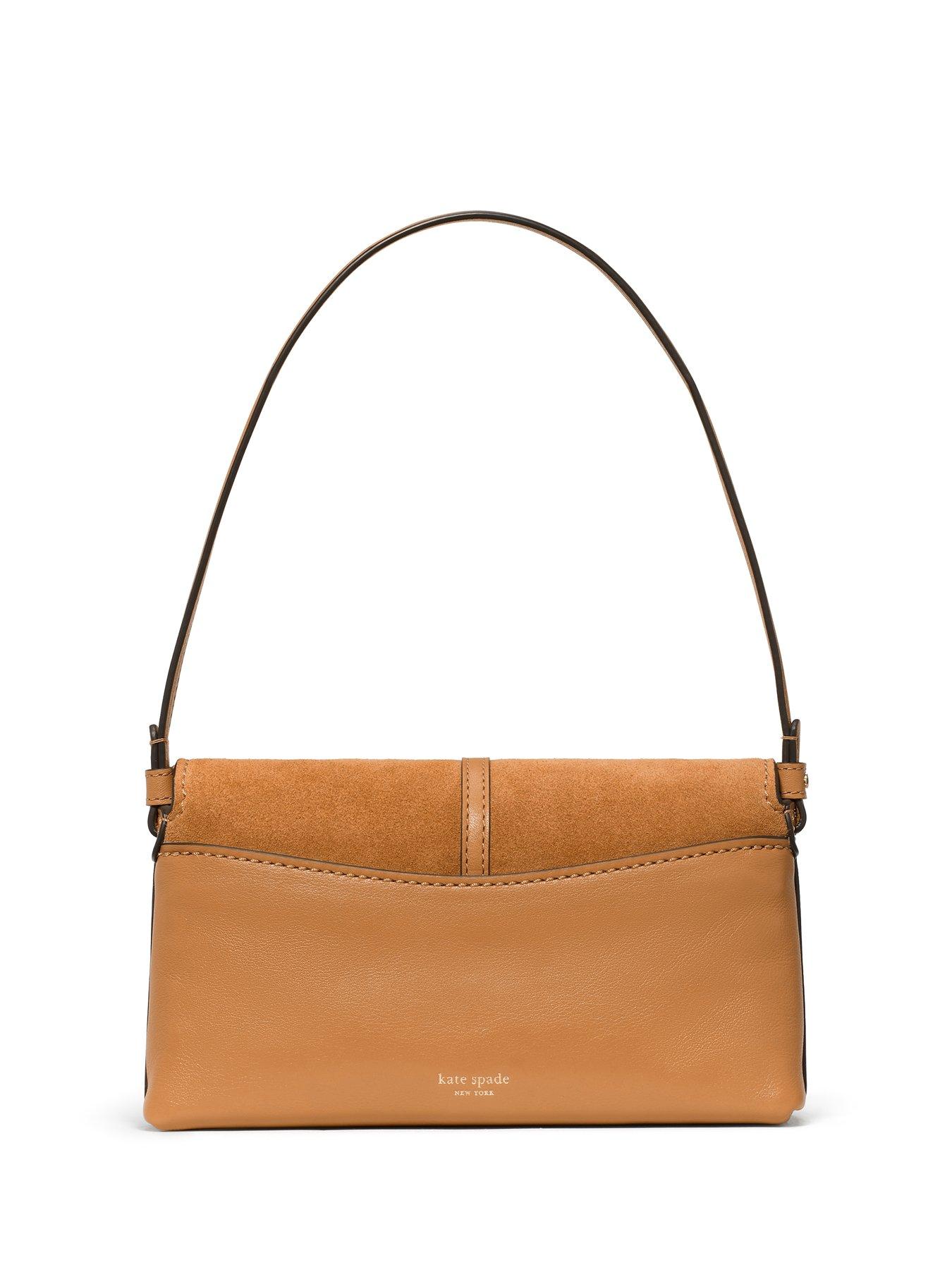 Image 2 of 5 of Kate Spade New York Loop Suede Small Shoulder Bag - Brown