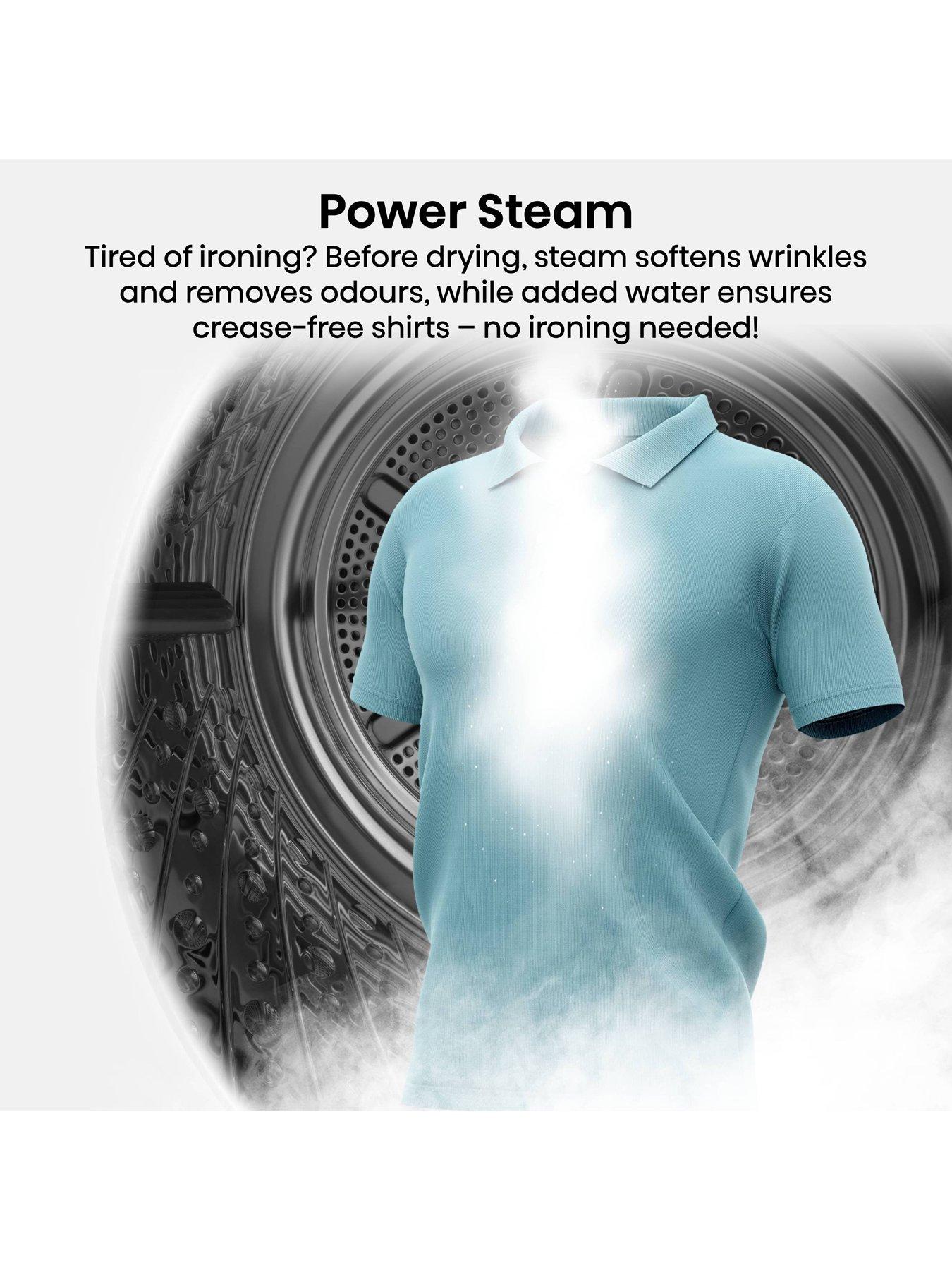 Image 3 of 7 of Hisense Hisense Power Steam 5i Series DH5I104BWAB WiFi-enabled 10kg, Heat Pump Tumble Dryer - White - A+++ Rated