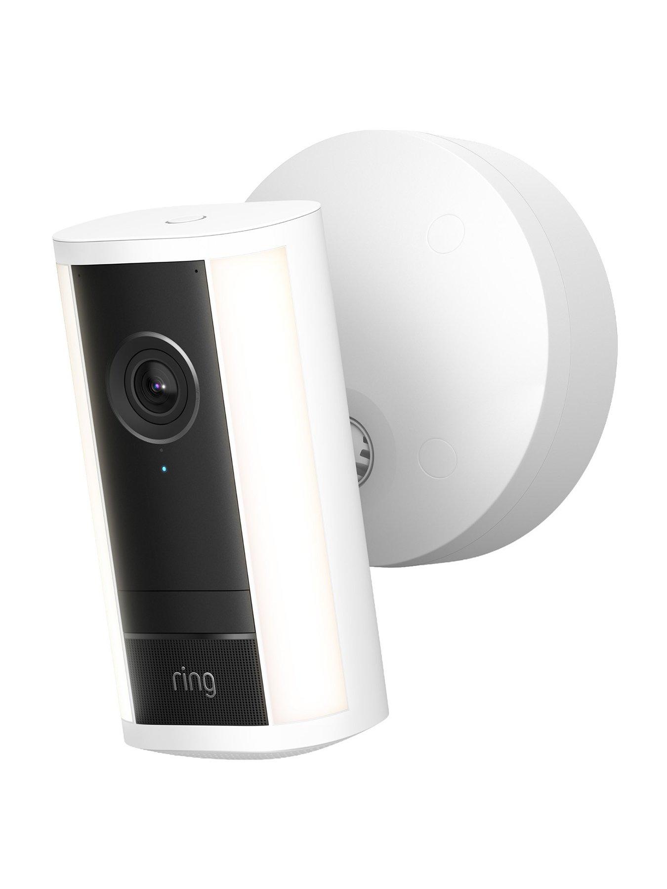 RING Ring Spotlight Cam Pro (2nd Gen) Retinal 4K Outdoor Security Camera - Wired - White - (Newest Gen)