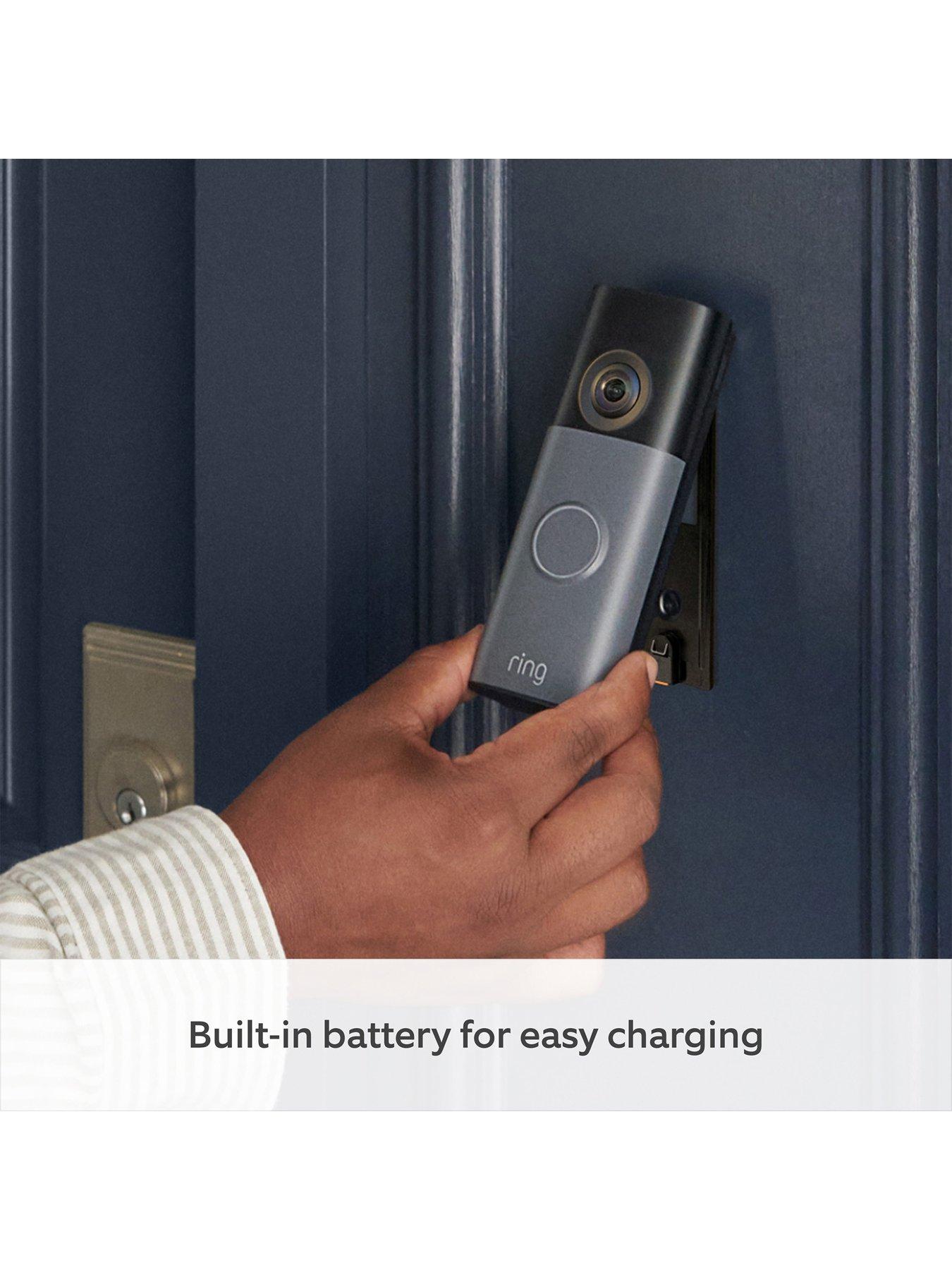 Image 5 of 8 of RING Battery Video Doorbell 2K - Brown Matte Mocha