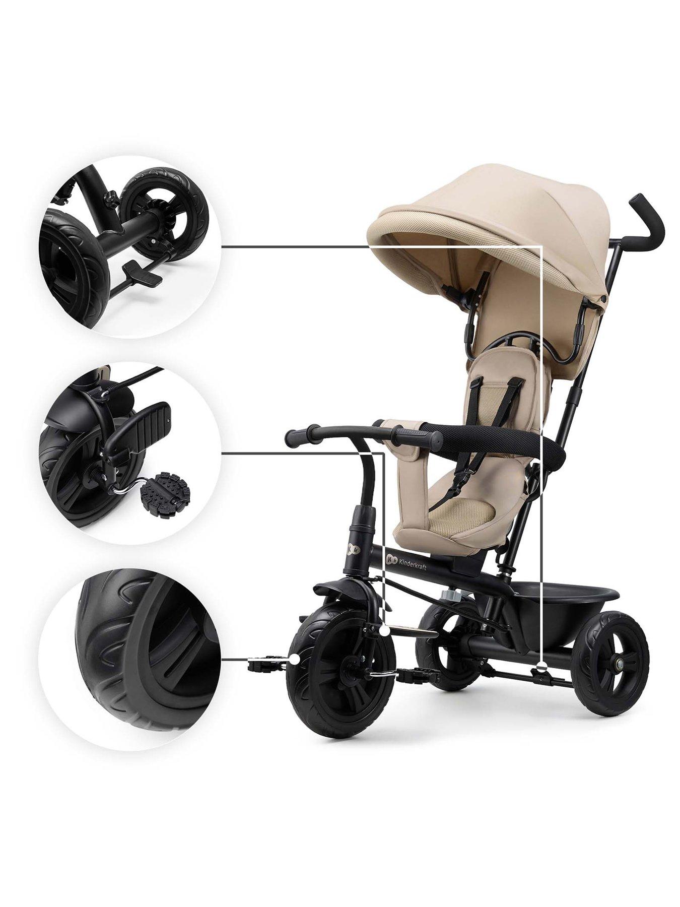 Image 7 of 8 of Kinderkraft Freeway 2 Tricycle - Beige