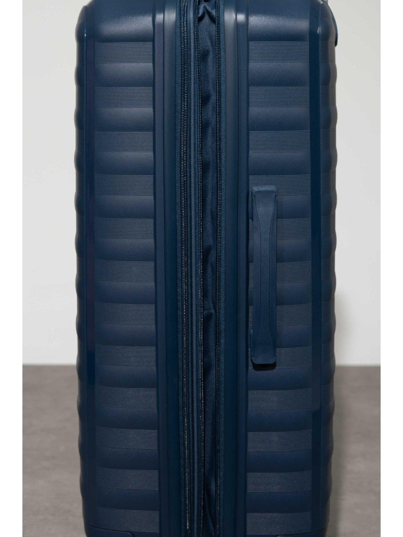Image 4 of 6 of Rock Luggage Oslo Navy 3 Piece Suitcase Set