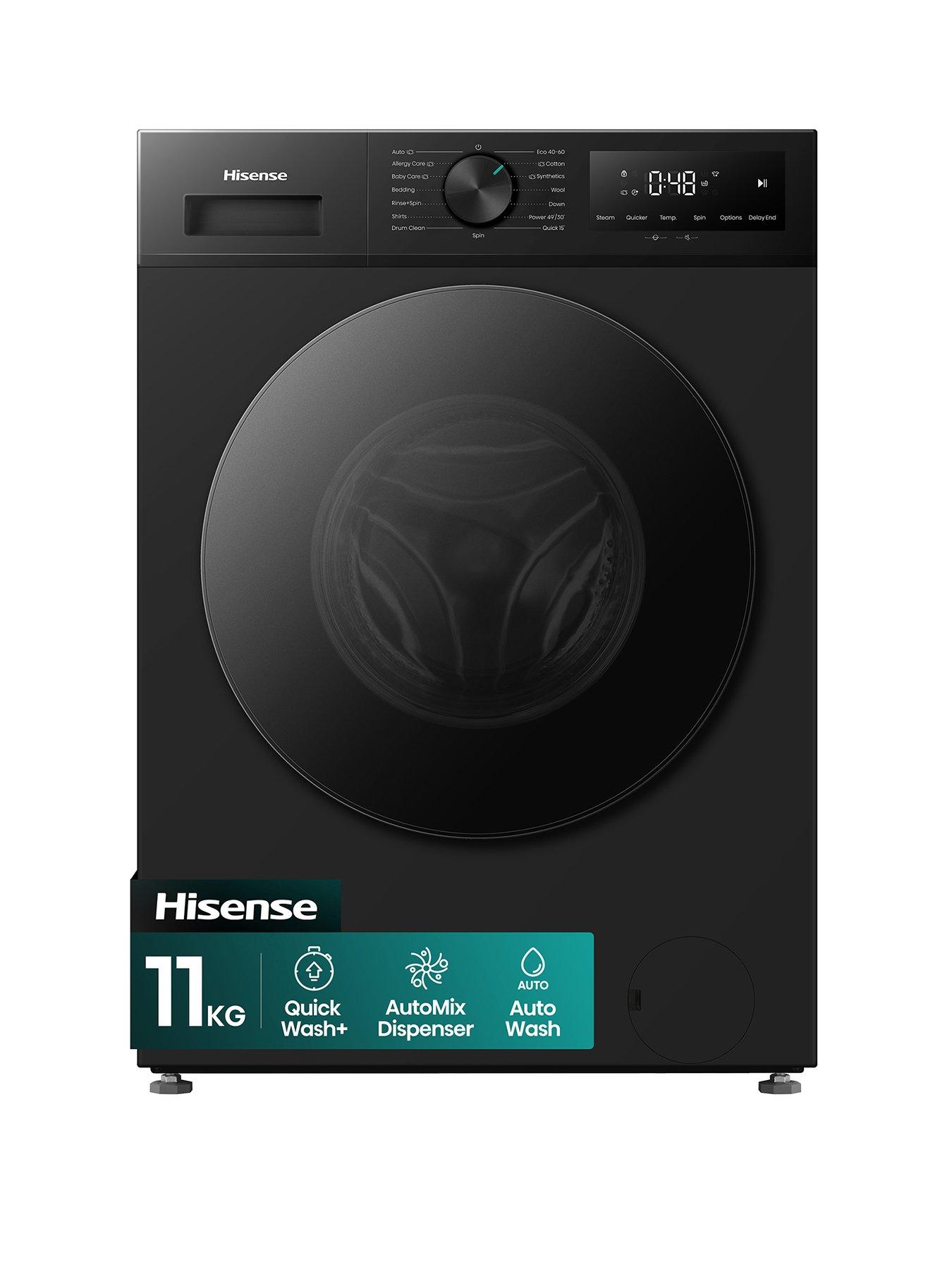 Hisense Hisense 1i Series WF1I1142BBL2 11kg, 1400 Spin Washing Machine - Black - A Rated