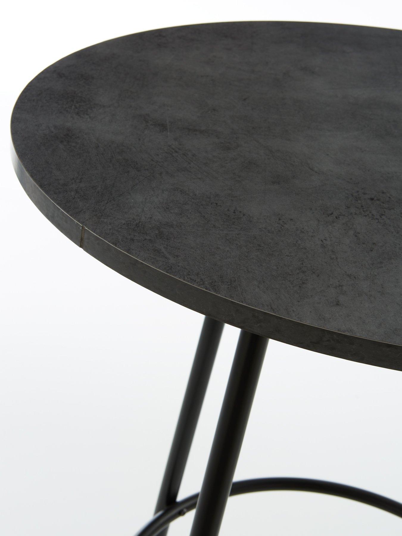Image 4 of 7 of The Very Collection Dahlia 70cm High Bar Table &amp; 2 Aurelia Bar Stools - FSC&reg; Certified