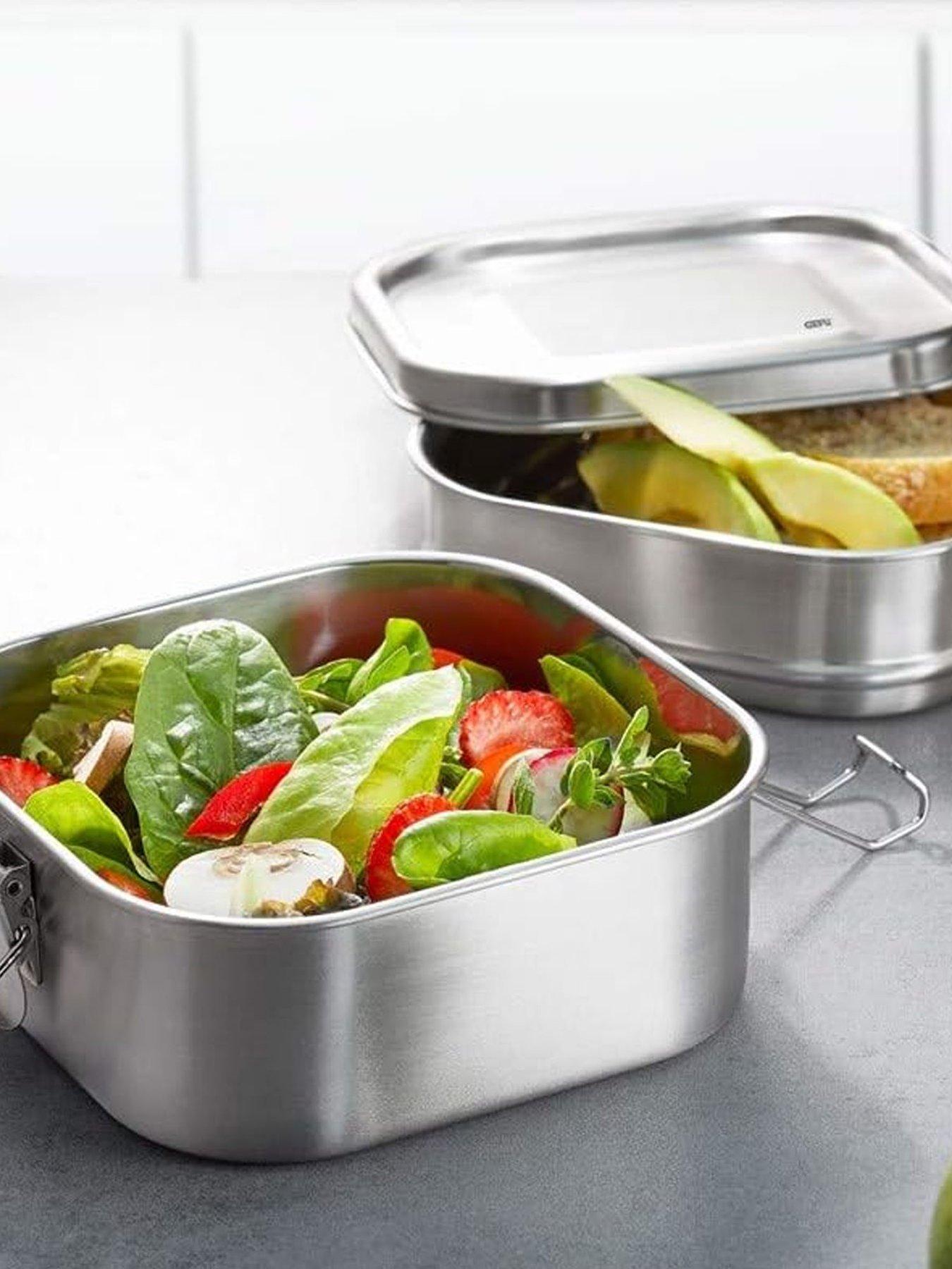 Gefu Gefu Endure Double-tier Stainless Steel Lunchbox 800 Ml + 1 L