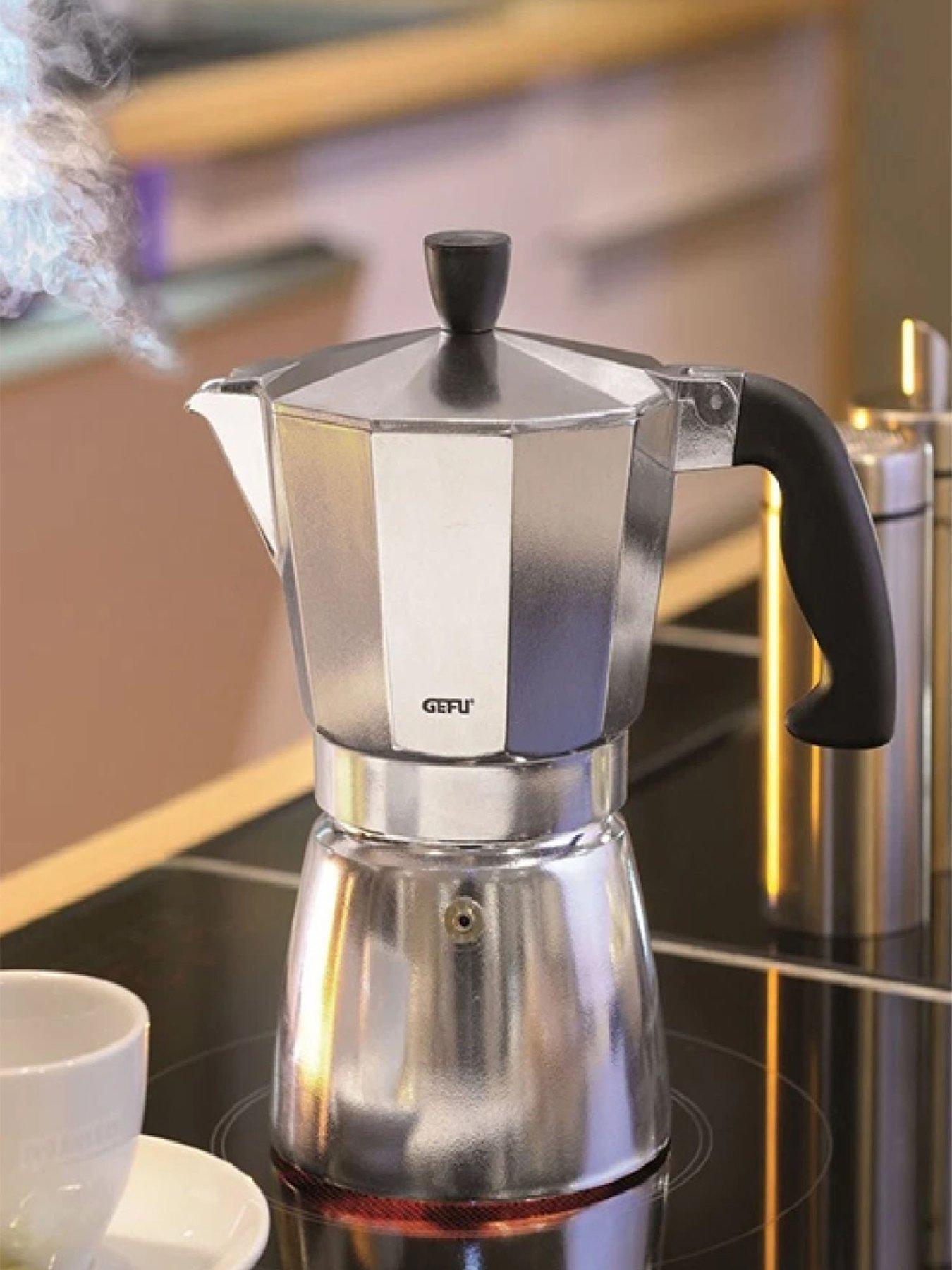 Gefu Lucino Espresso Maker 6 Cup Aluminium Moka Pot