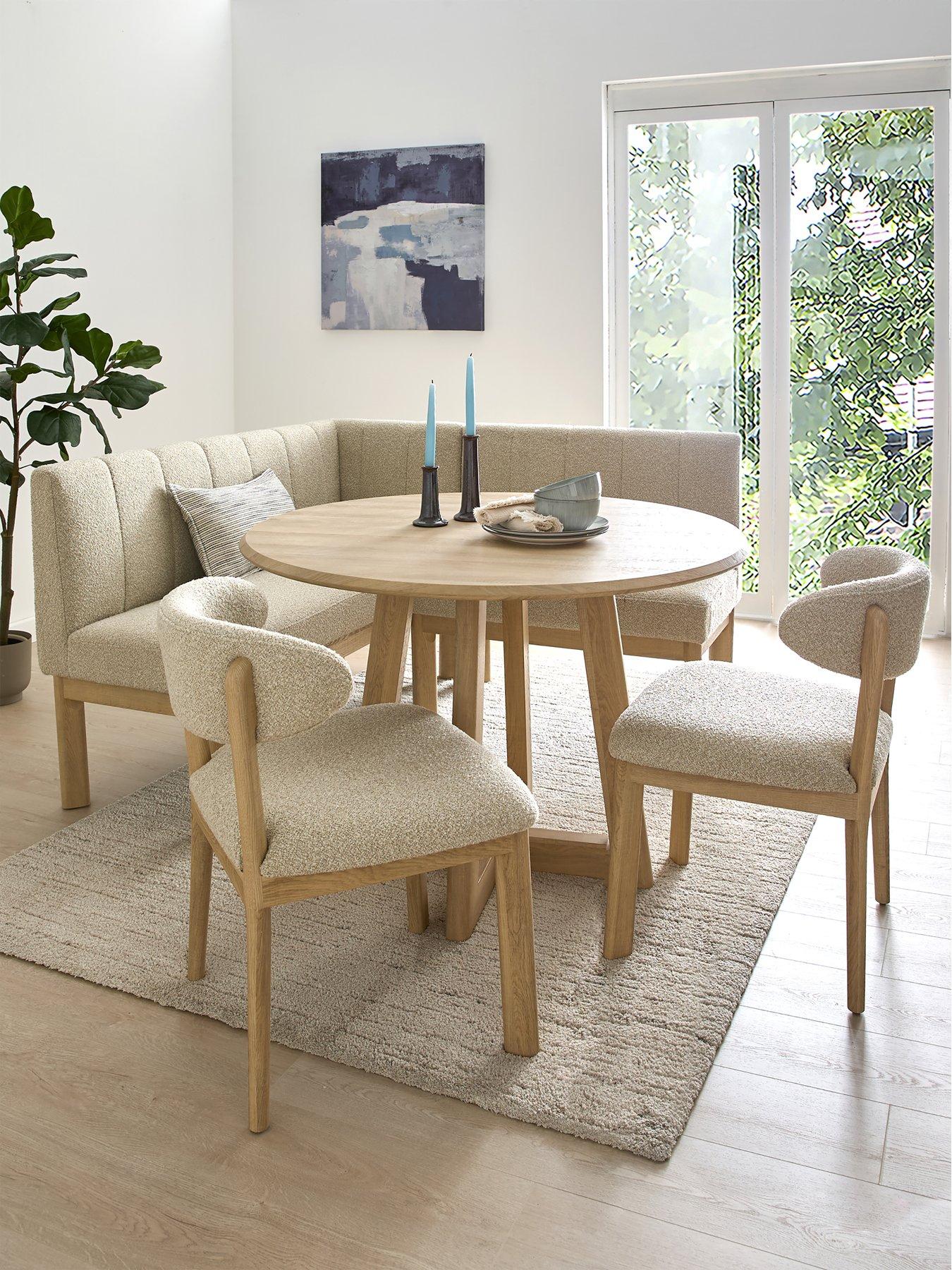 The Very Collection Hallie Corner Compact Dining Set With 2 Hallie Dining Chairs - FSC® Certified