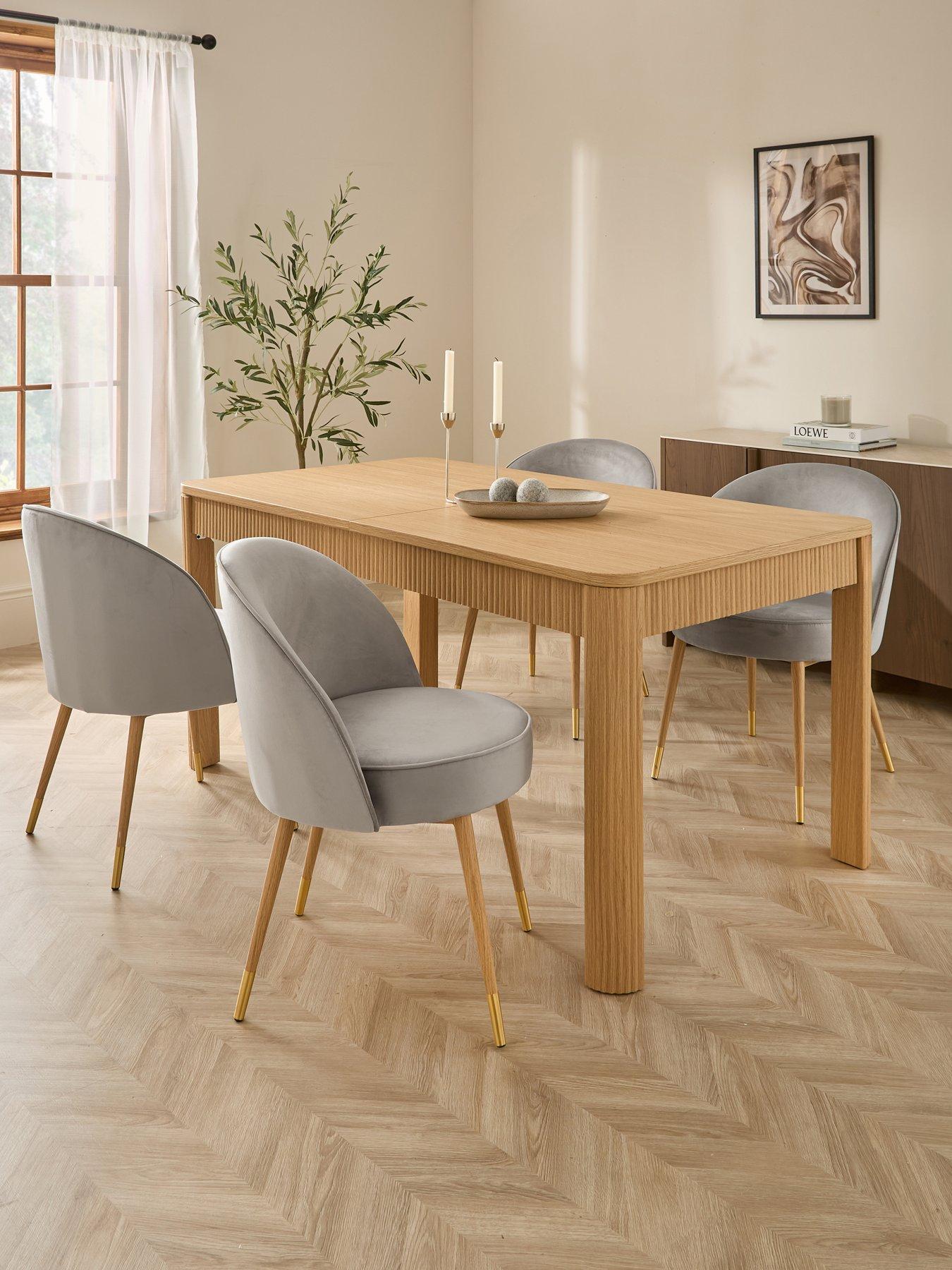 Image 1 of 7 of The Very Collection Carina 160cm - 200cm Extending Dining Table With 4 Carina Chairs - FSC&reg; Certified