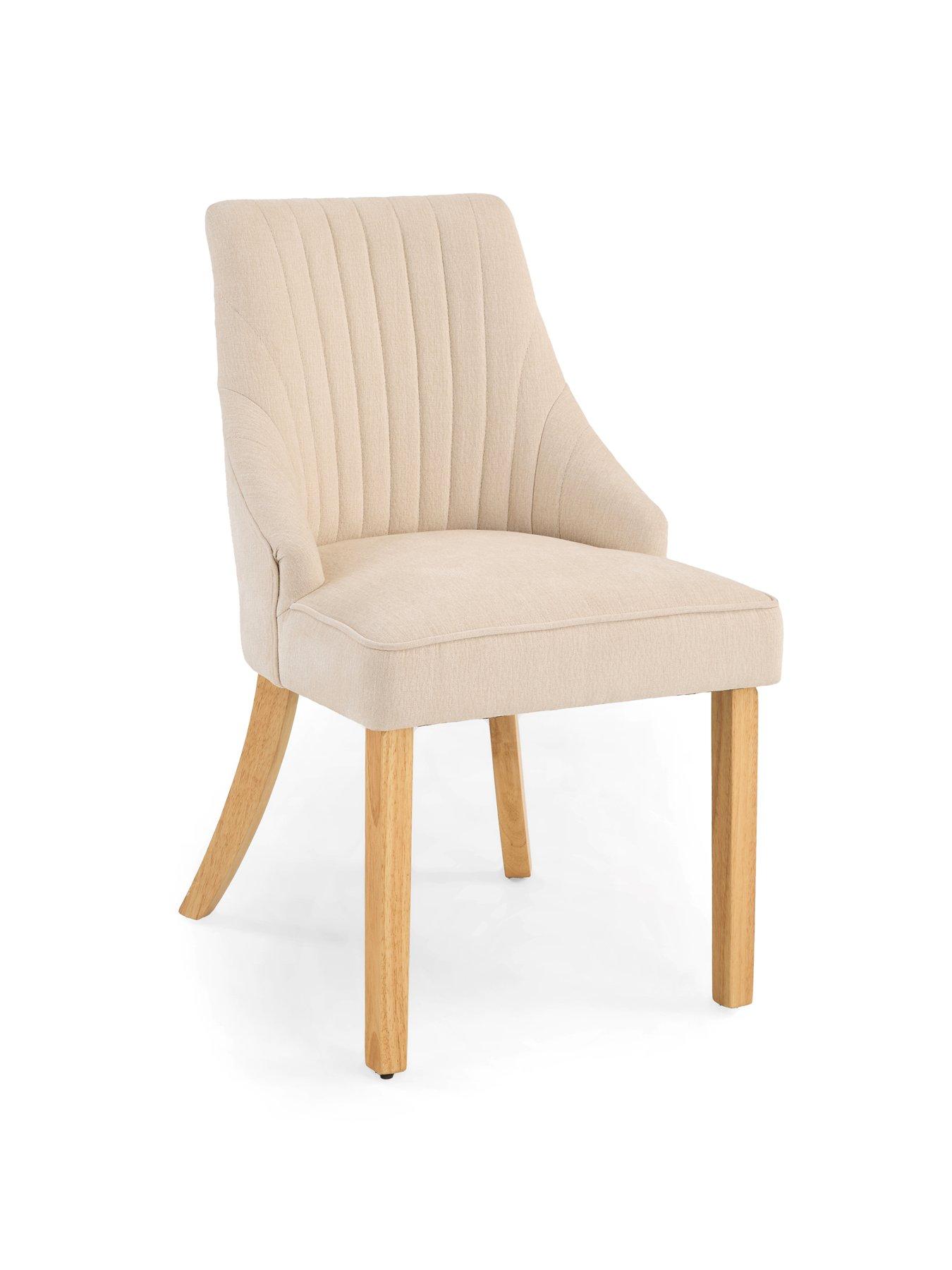 Image 5 of 7 of The Very Collection Dewsbury 160cm Dining Table & 4 Chester Fabric Dining Chairs