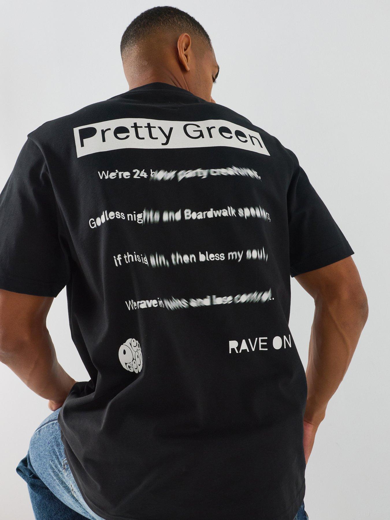 Pretty Green Pretty Green Beatification Back Graphic T-shirt - Black