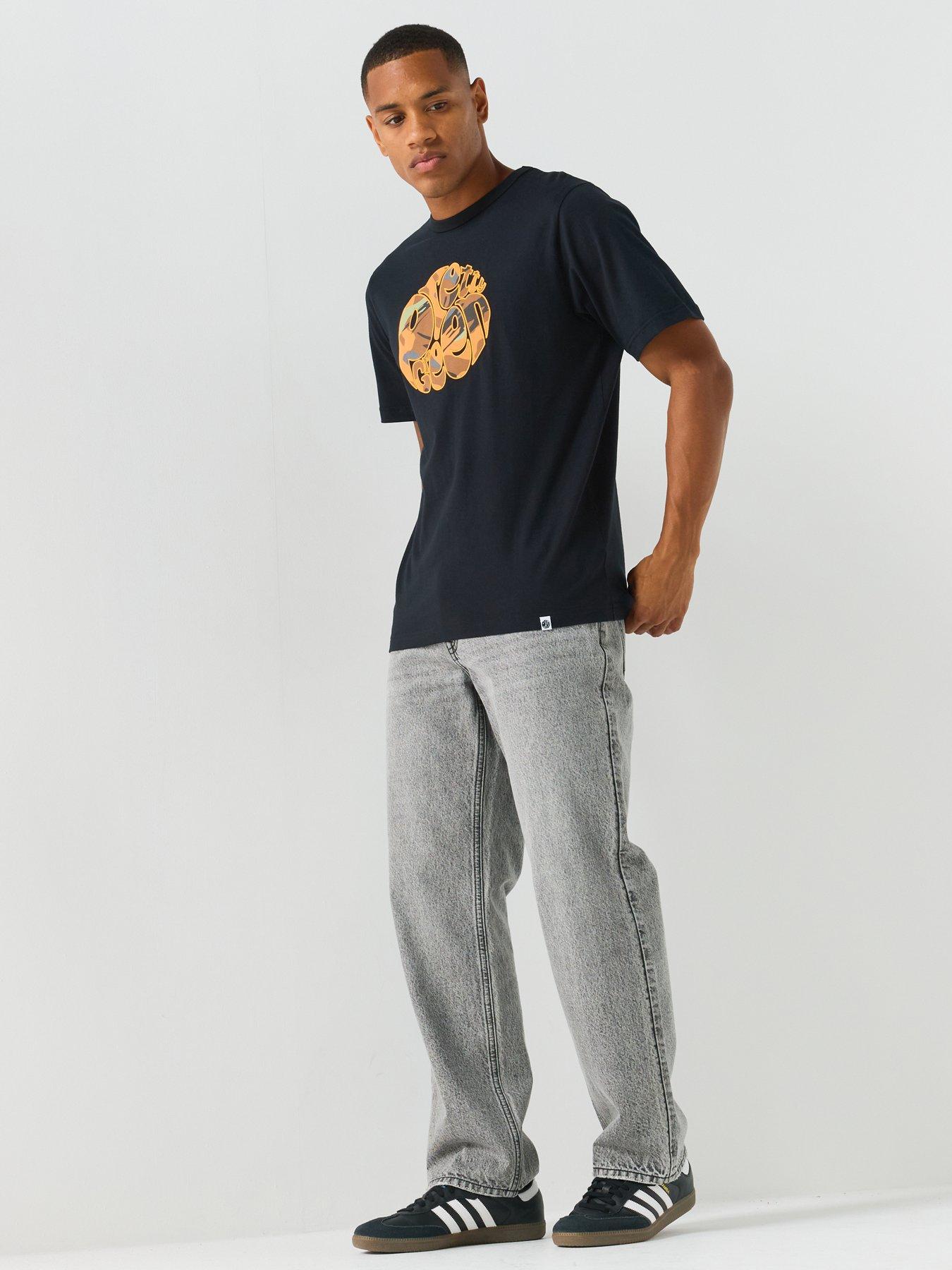 Image 3 of 5 of Pretty Green Pretty Green Rave Camo Logo Graphic T-shirt - Black