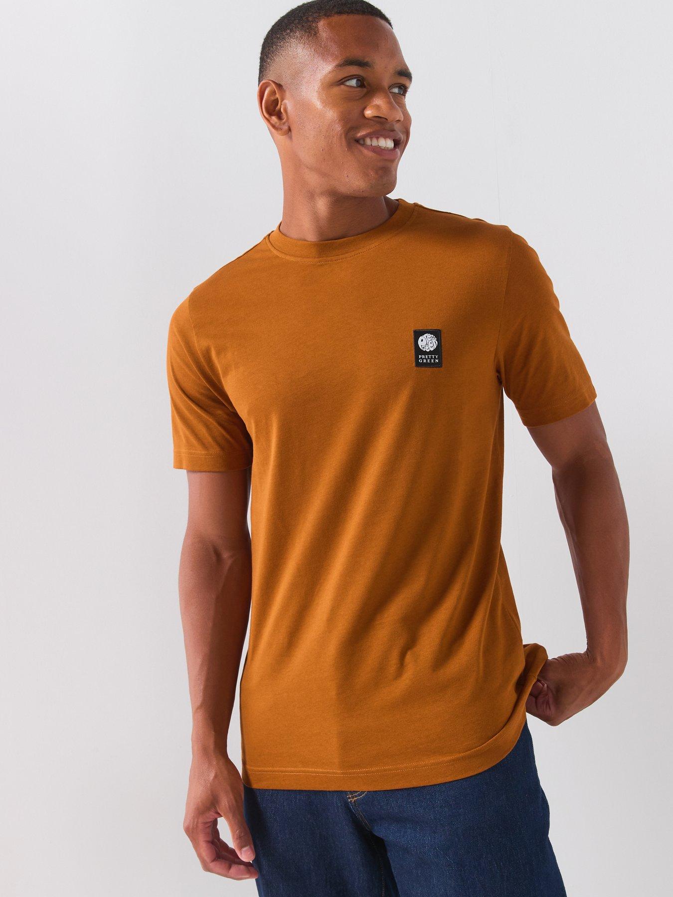 Pretty Green Pretty Green Sinclair Small Logo T-shirt - Orange