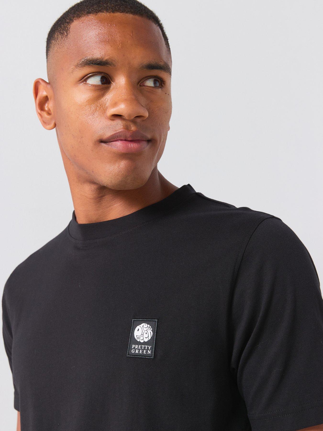 Image 5 of 5 of Pretty Green Pretty Green Sinclair Small Logo T-shirt - Black