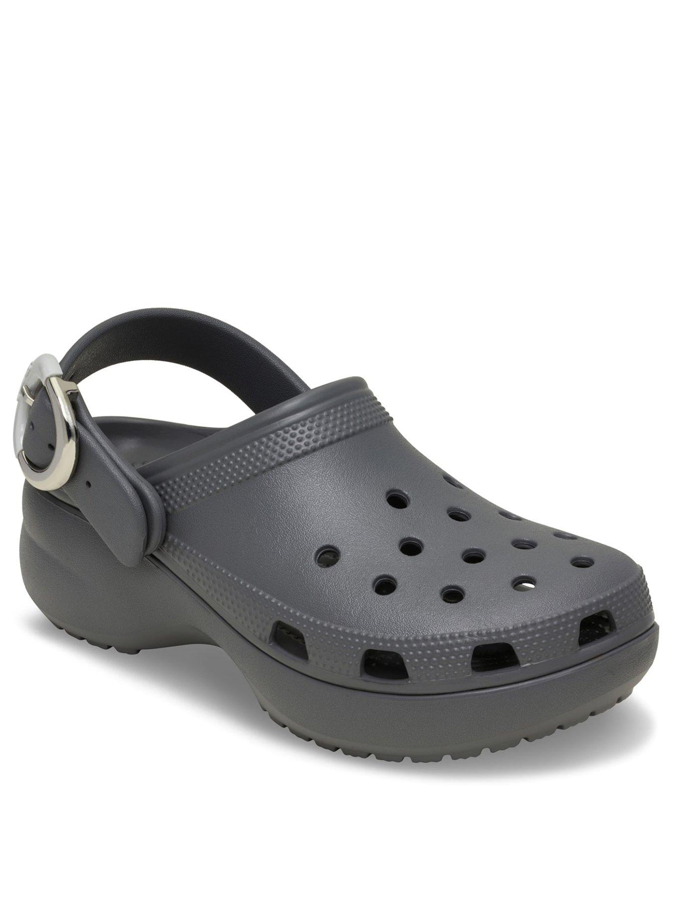 Image 2 of 6 of Crocs Classic Platform Buckle - Carbon