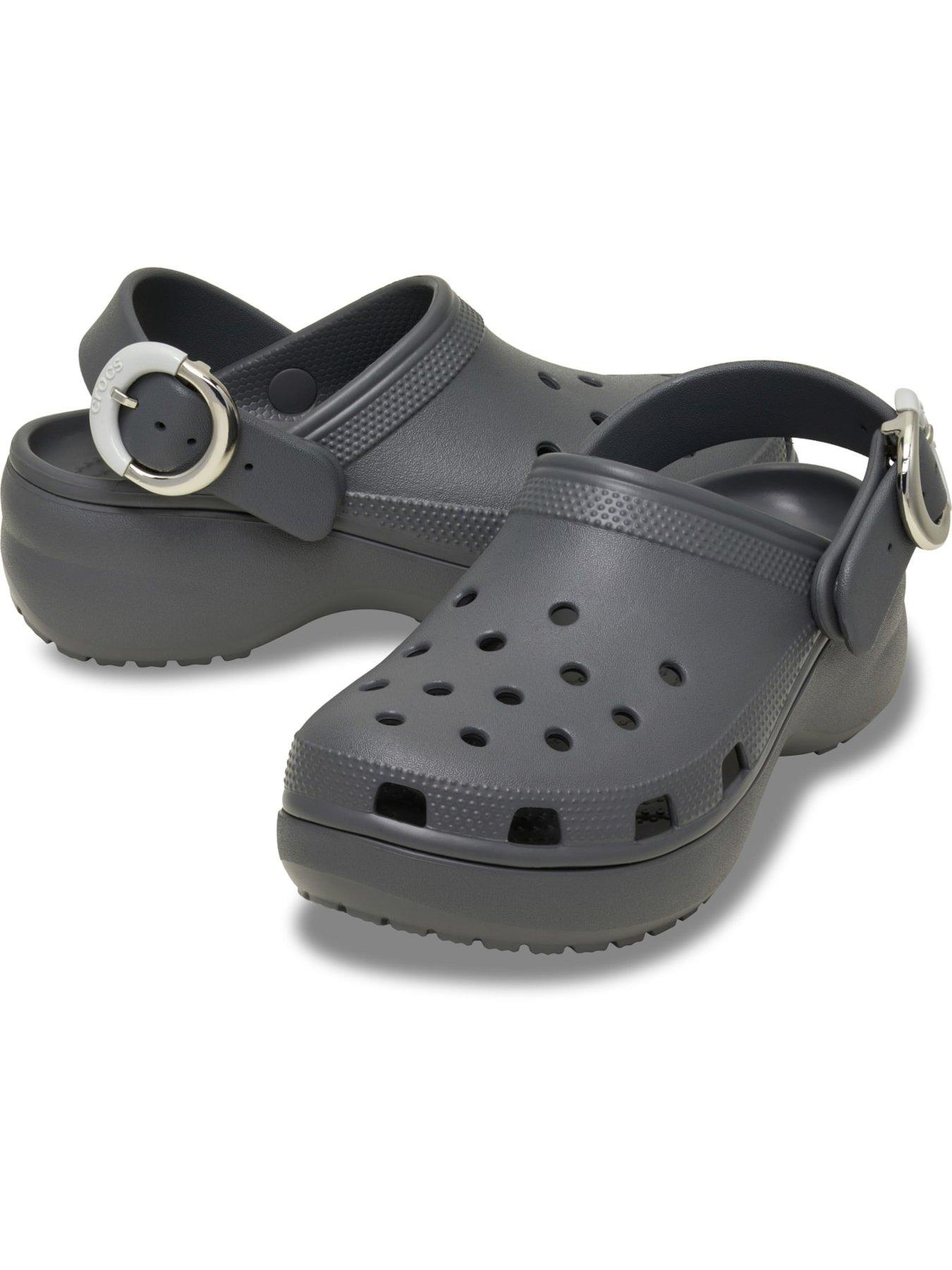 Image 6 of 6 of Crocs Classic Platform Buckle - Carbon