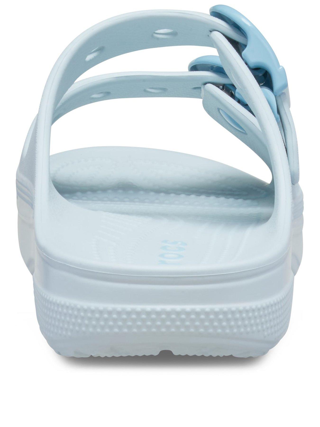 Image 3 of 6 of Crocs Saturday Enamel Buckle Sandal - Vapor Ice