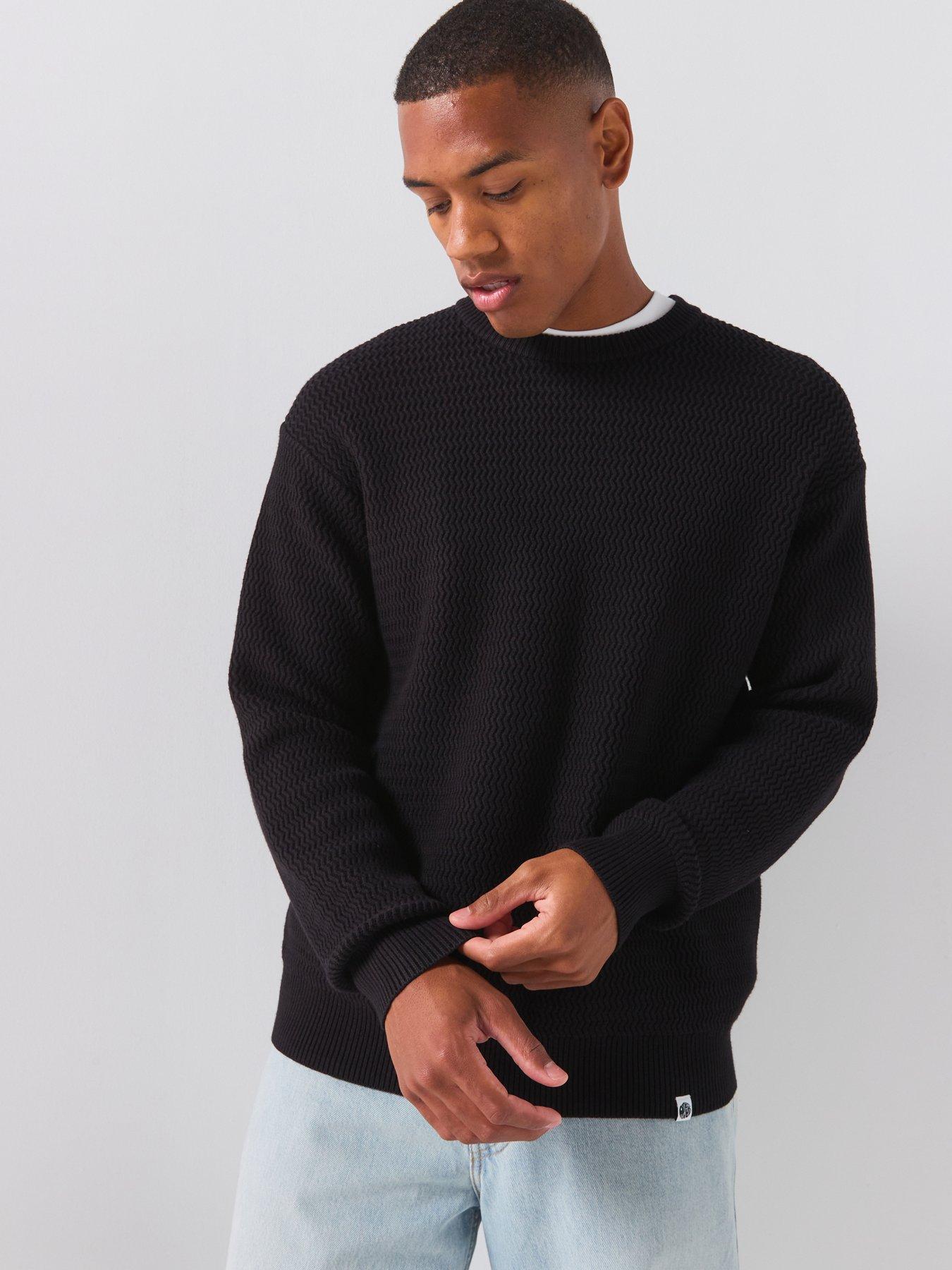 Pretty Green Pretty Green Howlett Knitted Jumper - Navy