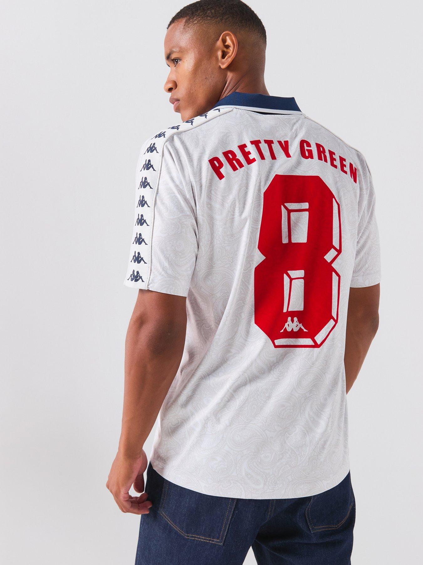 Pretty Green Pretty Green X Kappa Away World Cup Football Top - White