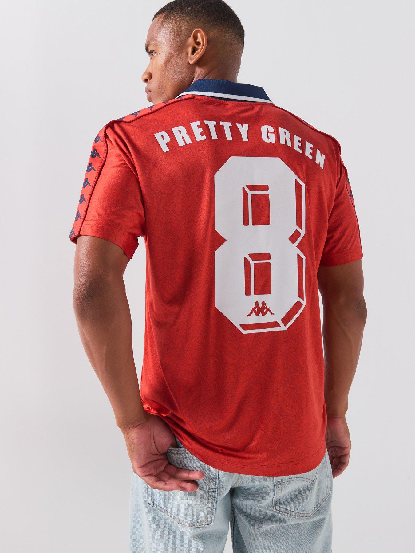 Pretty Green Pretty Green X Kappa Away World Cup Football Top - Red
