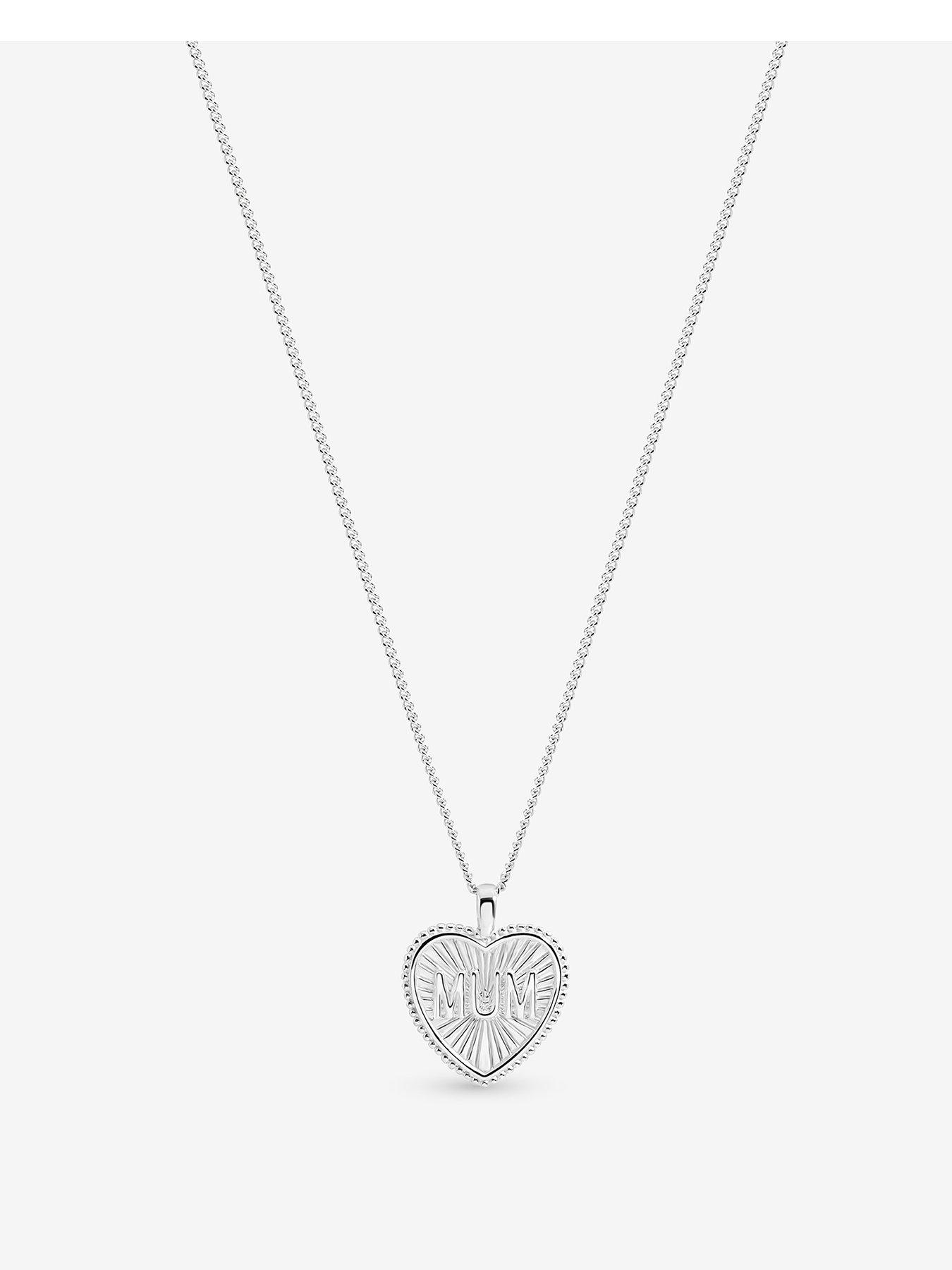 Inicio Inicio Sterling Silver Plated Mum Pendant - Gift Pouch