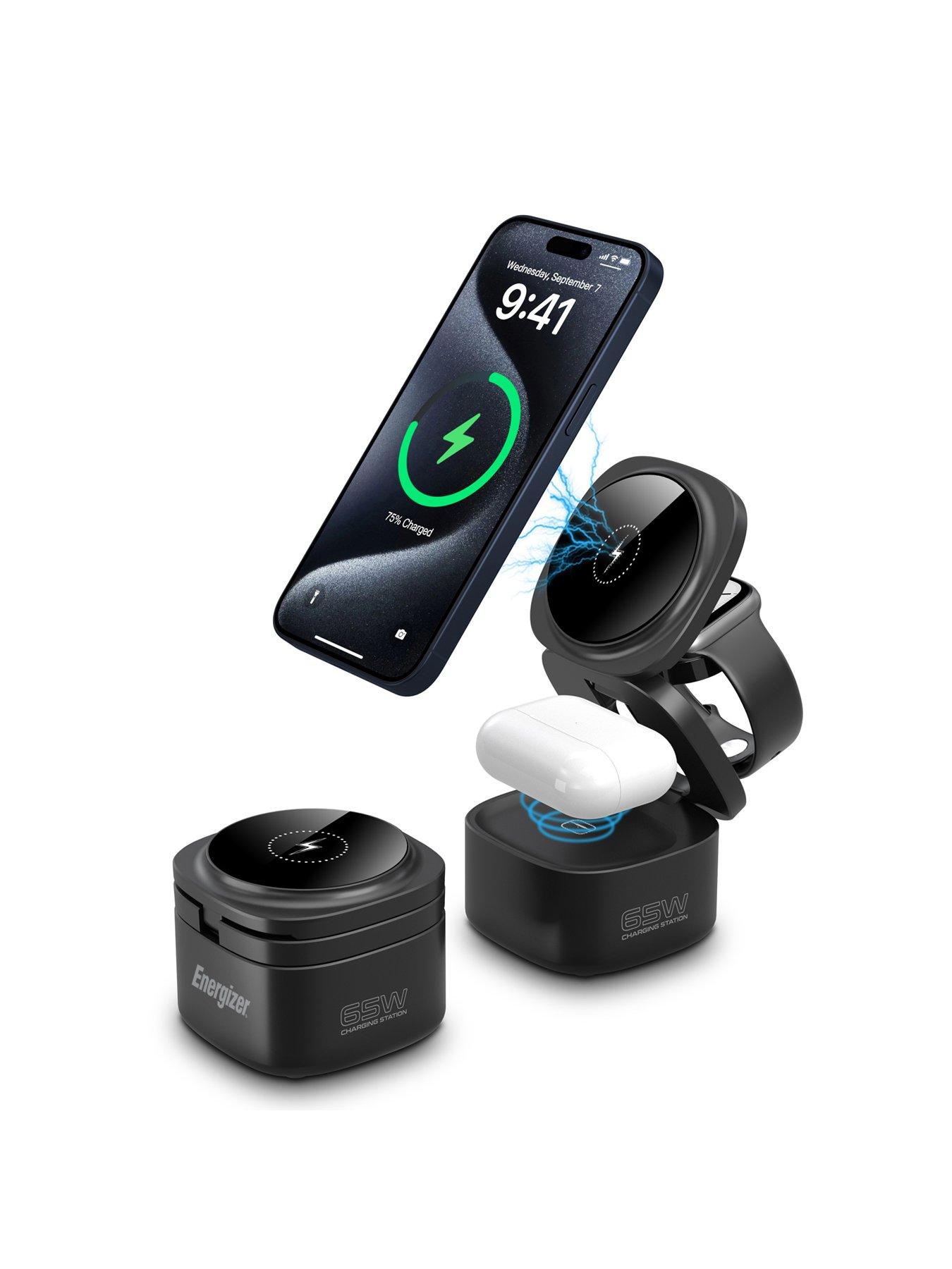 Image 2 of 7 of Energizer Energizer 15W 5-in-1 QI Wireless Stand & Dock White