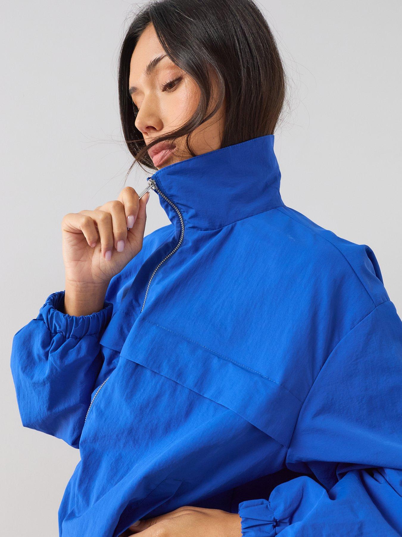 Image 4 of 7 of The Very Collection Technical Bubble Hem Jacket - Blue