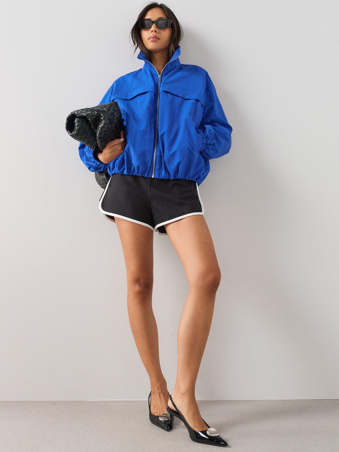 Image 5 of 7 of The Very Collection Technical Bubble Hem Jacket - Blue