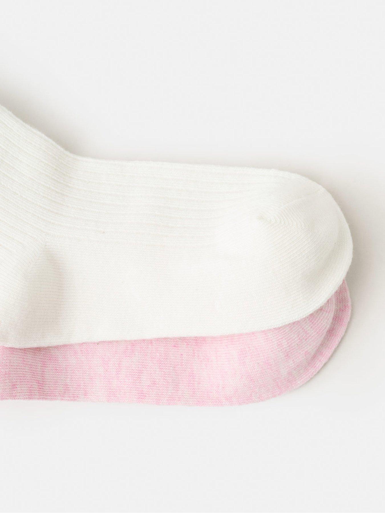 Image 4 of 5 of Mango Girls 2 Pack Rib Socks - Light Pink
