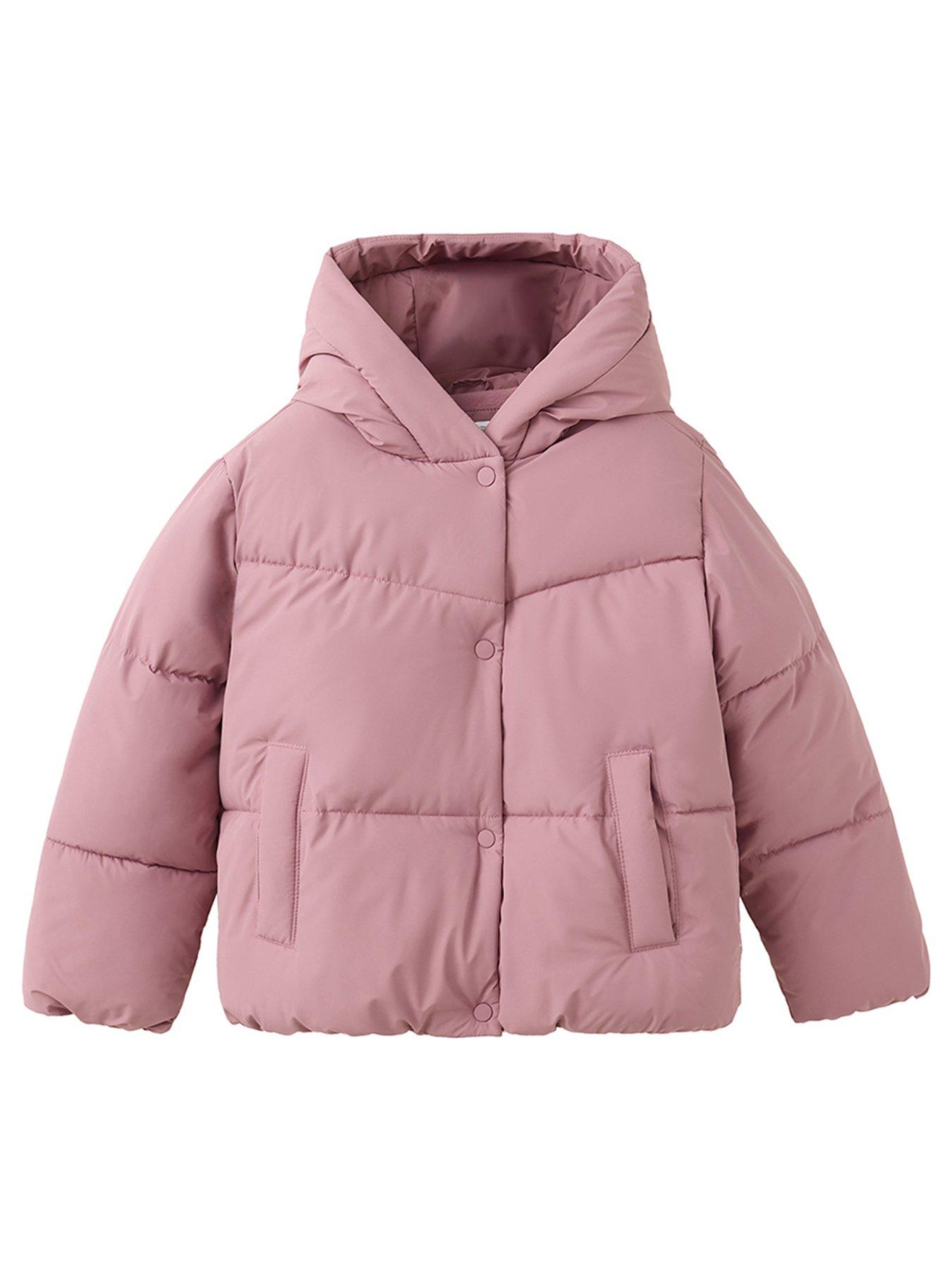 Image 1 of 4 of Mango Girls Padded Short Coat - Pink