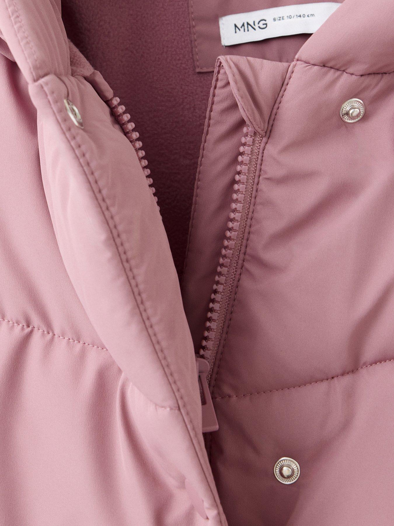Image 3 of 4 of Mango Girls Padded Short Coat - Pink