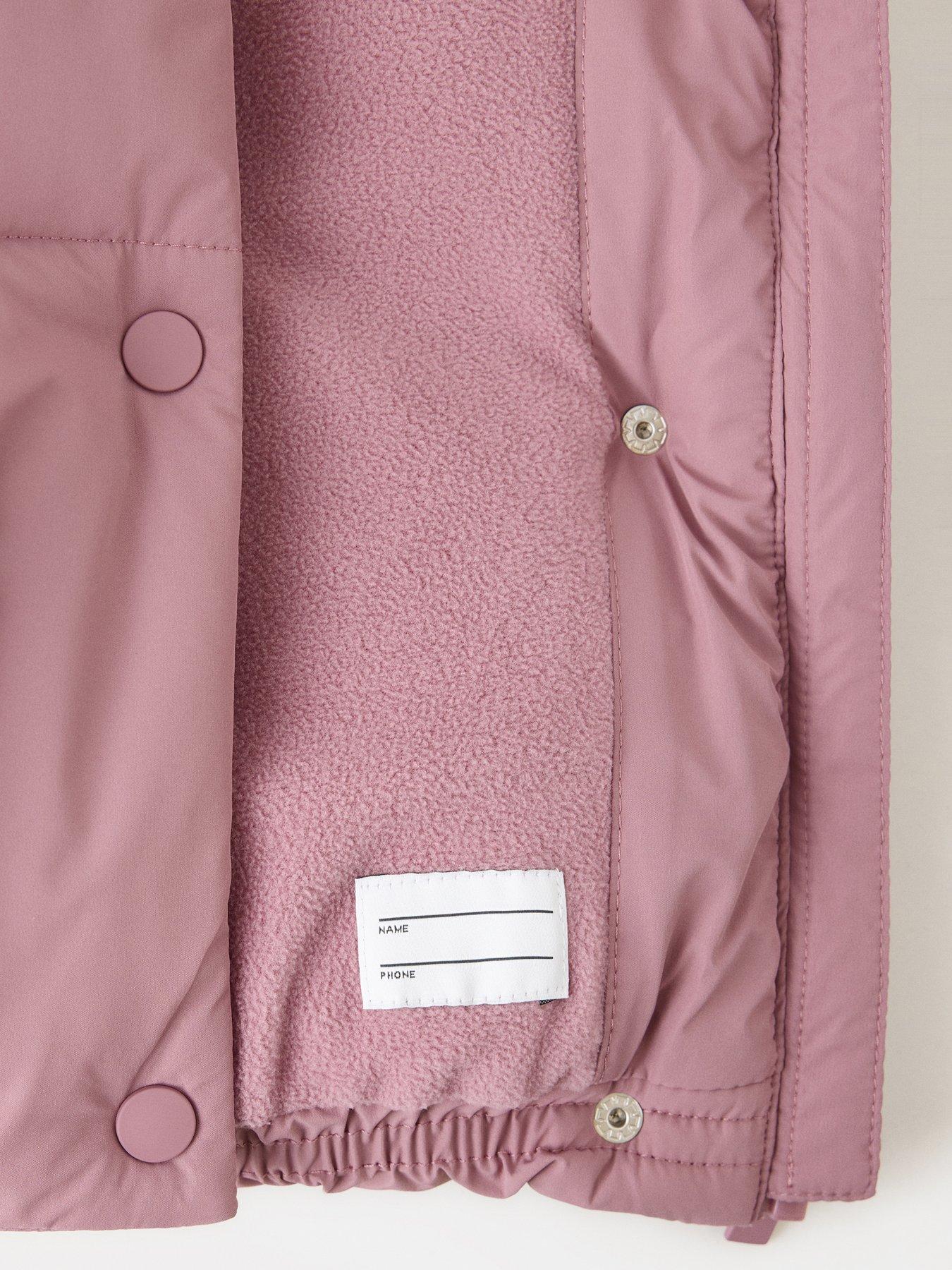 Image 4 of 4 of Mango Girls Padded Short Coat - Pink