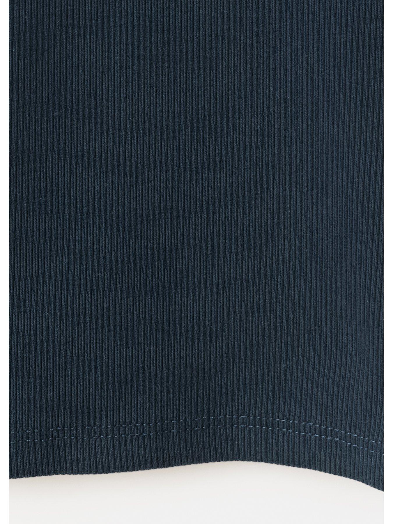 Image 2 of 3 of Mango Girls Ribbed Flare Leggings - Navy