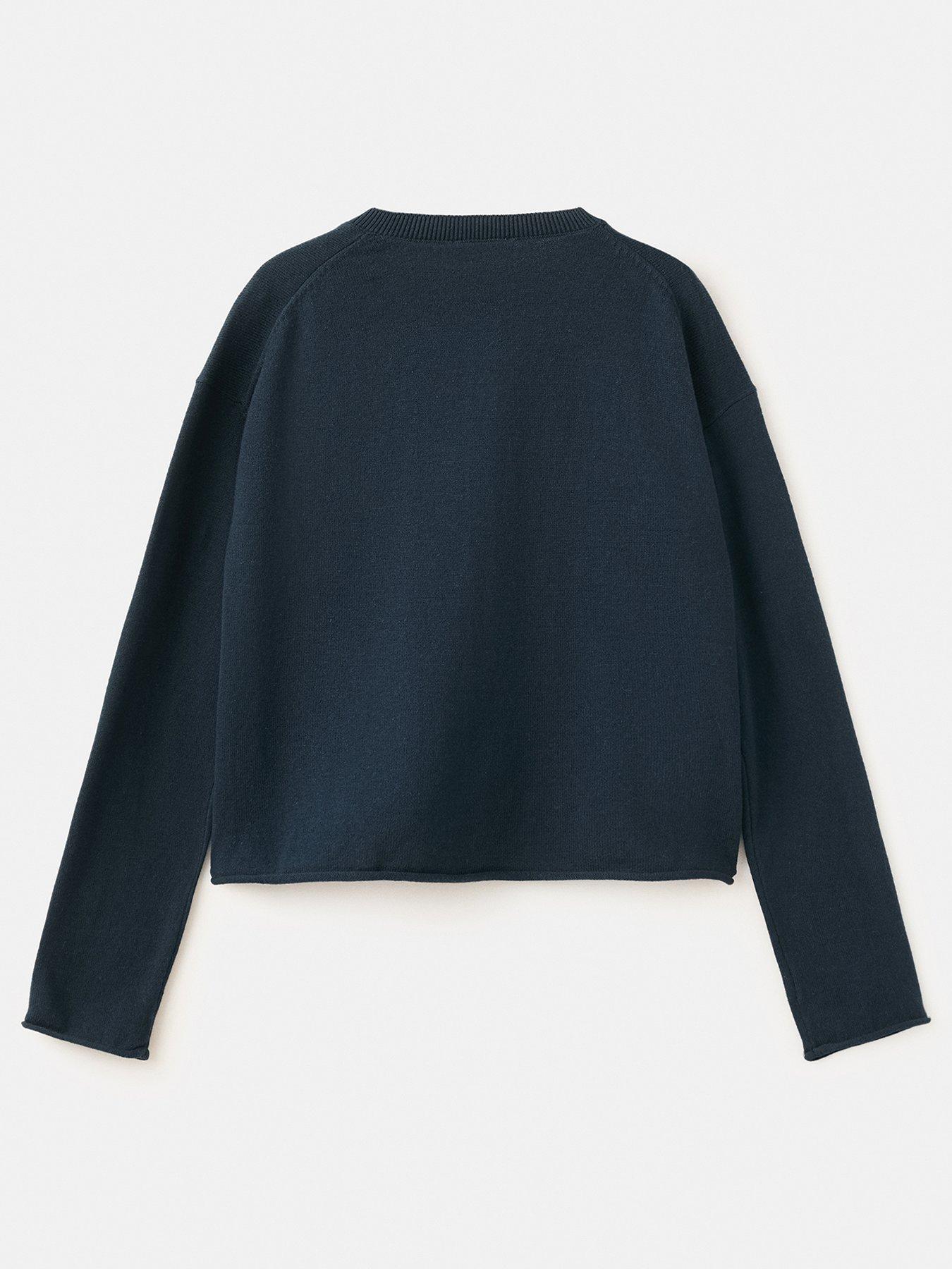 Image 2 of 4 of Mango Girls Knitted Cardigan - Navy