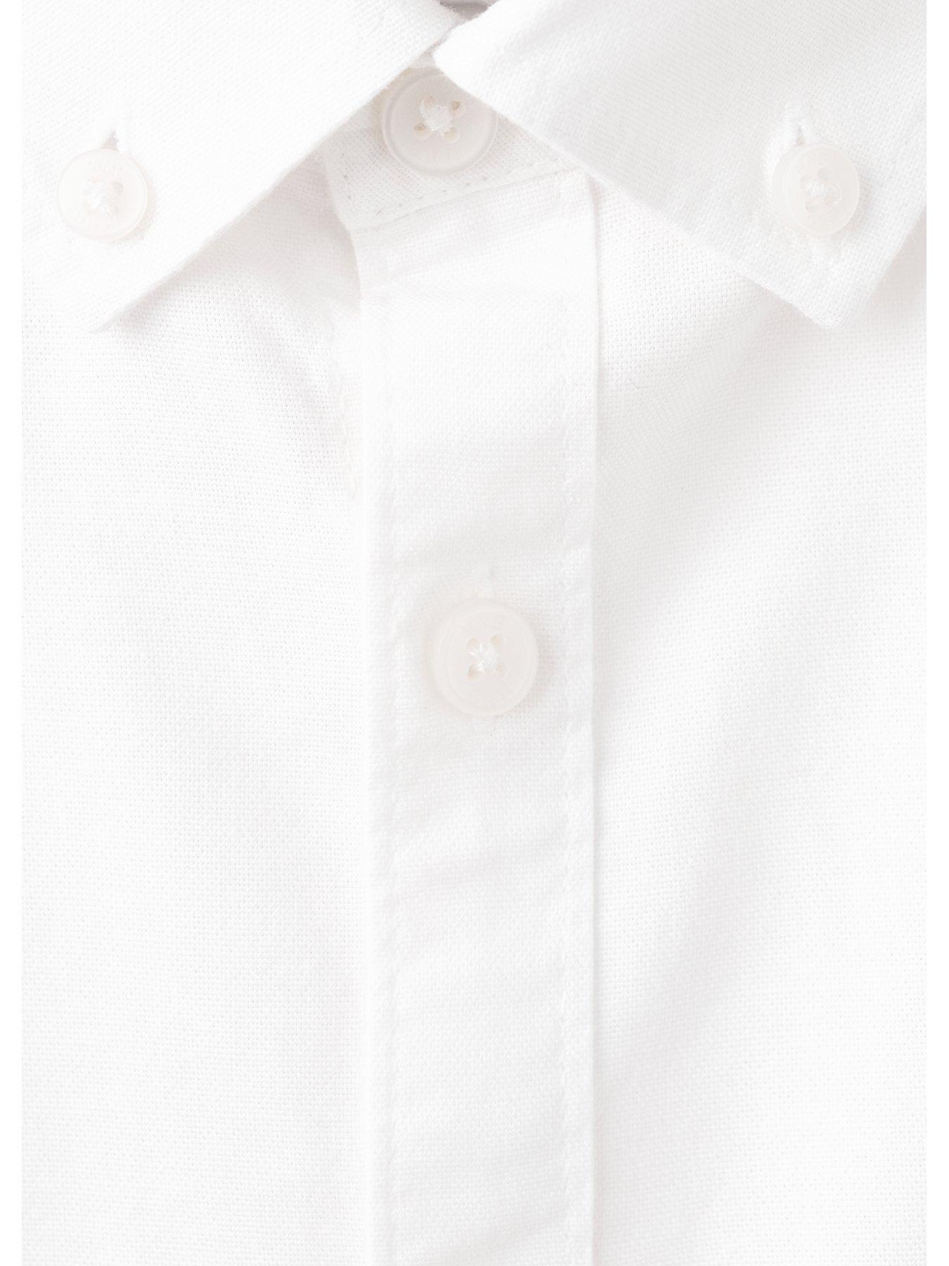 Image 3 of 4 of Mango Boys Oxford Shirt - White