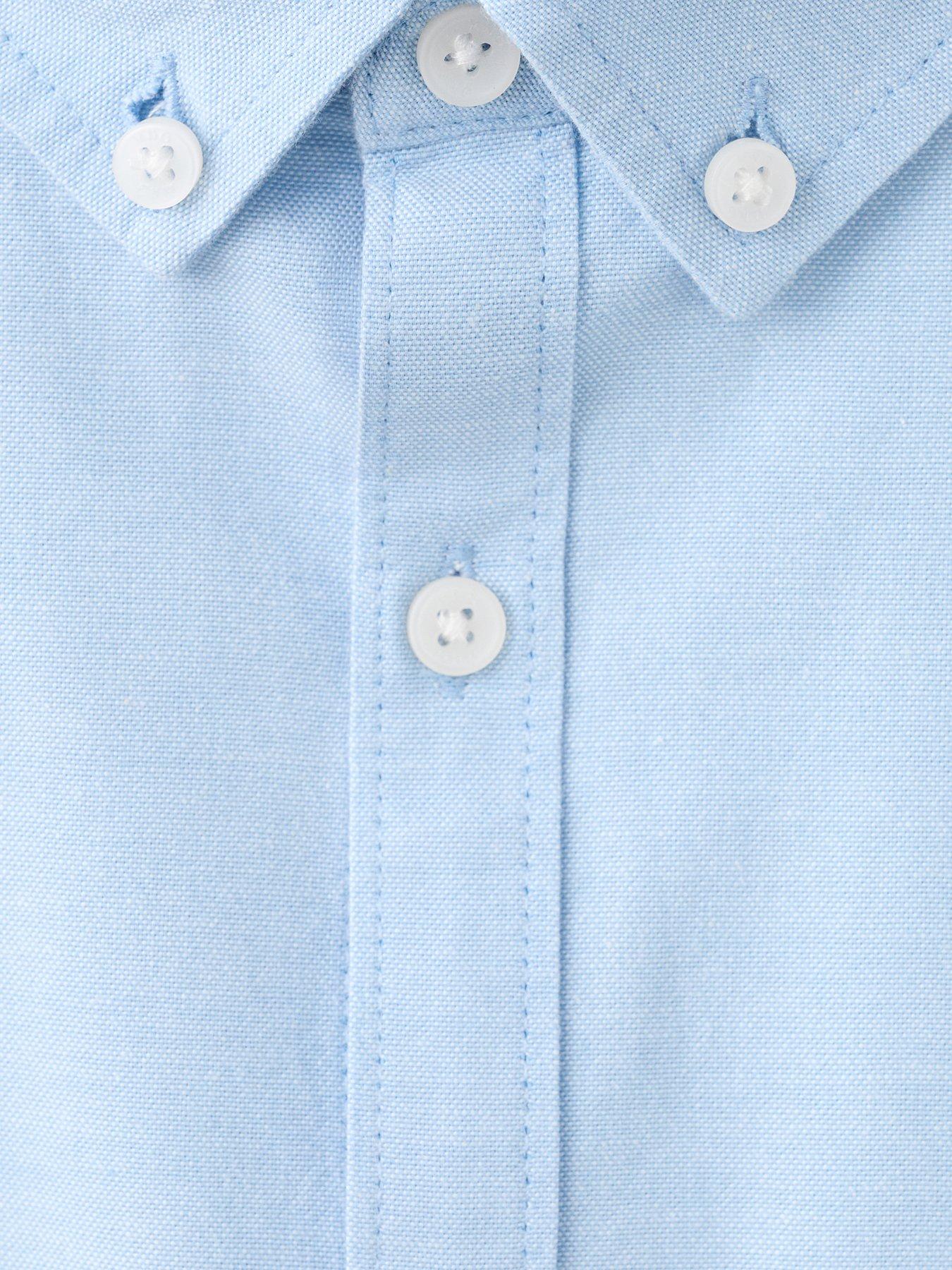 Image 4 of 4 of Mango Boys Oxford Shirt - Light Blue