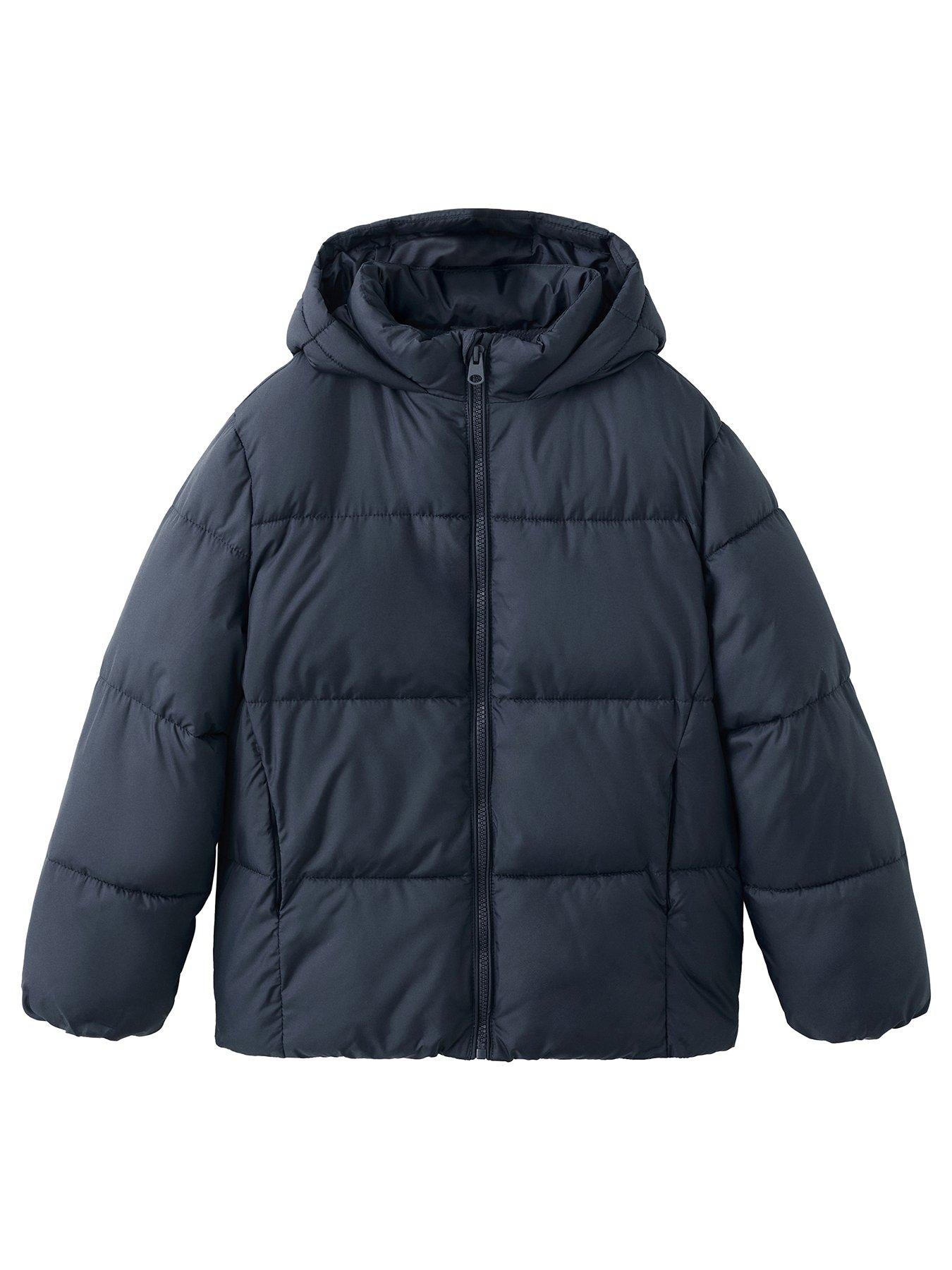 Image 1 of 4 of Mango Boys Padded Short Coat - Navy