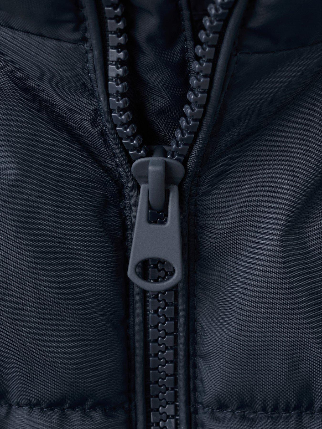 Image 3 of 4 of Mango Boys Padded Short Coat - Navy