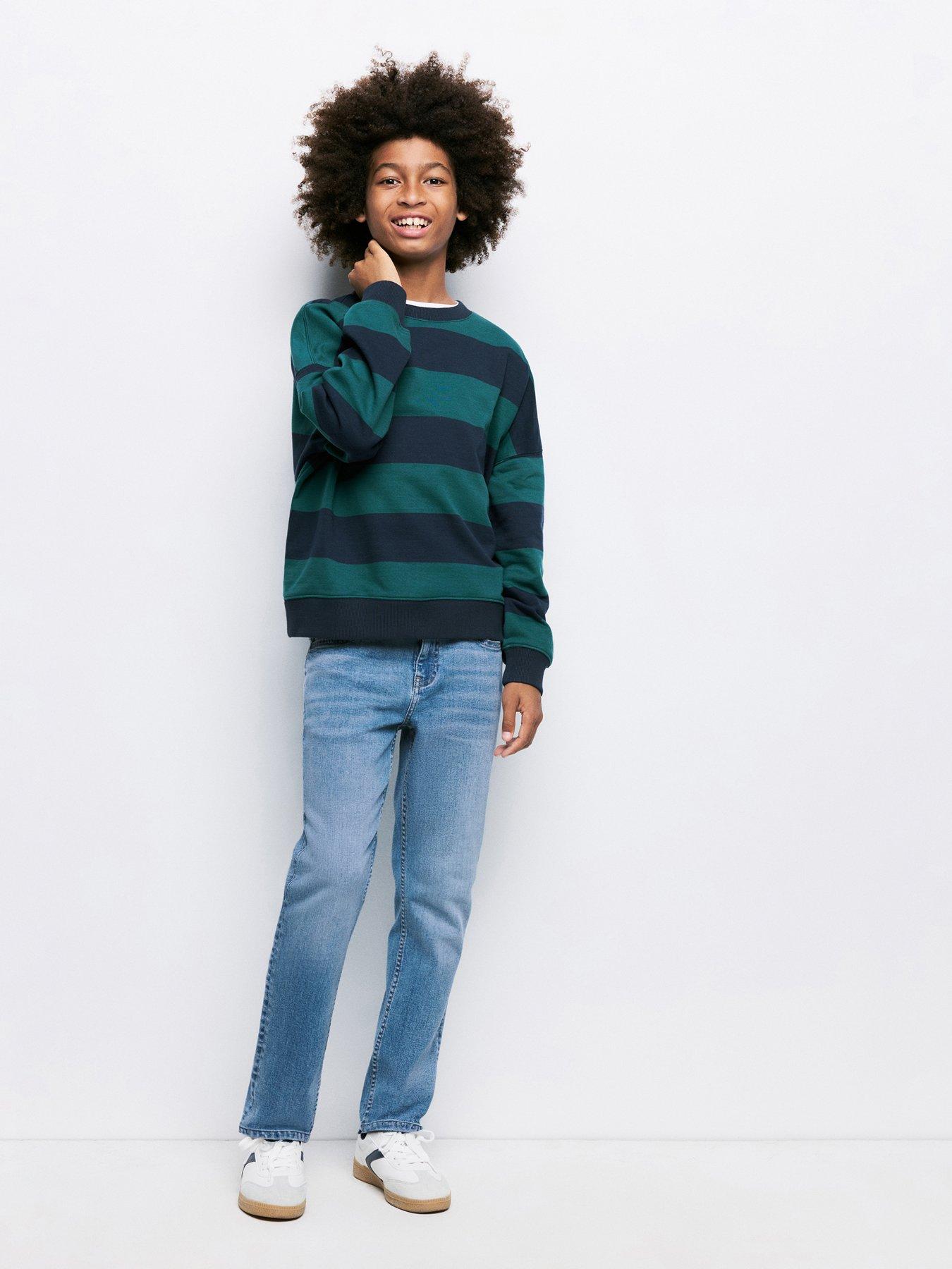 Image 1 of 5 of Mango Boys Slim Fit Jeans - Blue