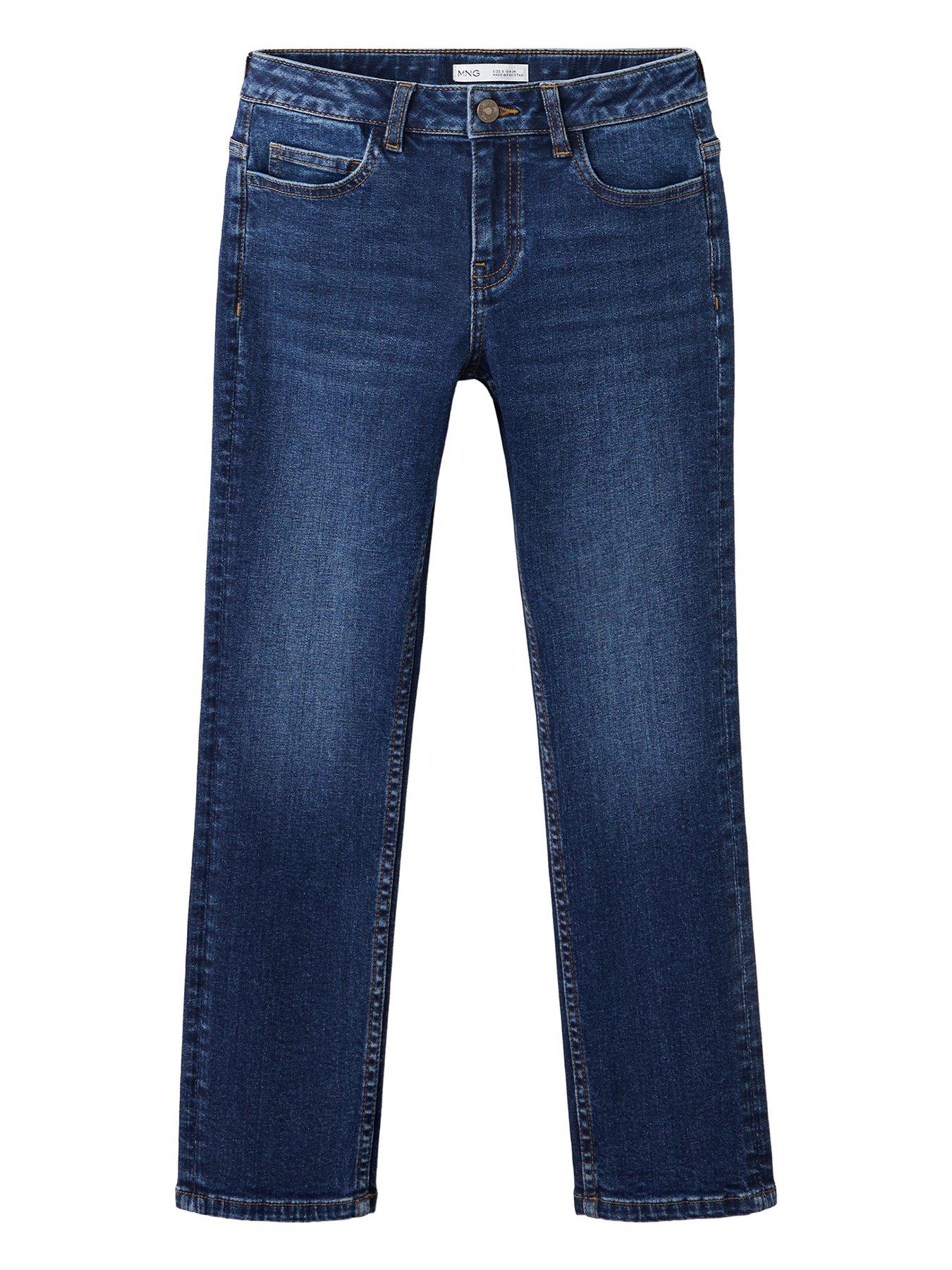 Image 1 of 4 of Mango Boys Slim Fit Jeans - Blue