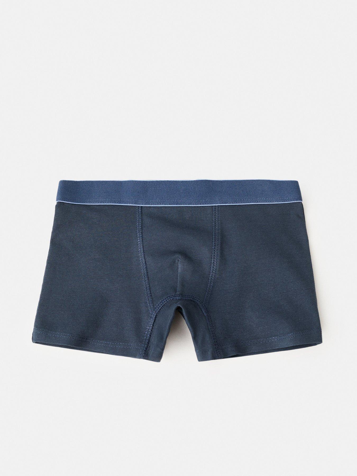 Image 3 of 4 of Mango Younger Boys 3 Pack Boxers - Blue