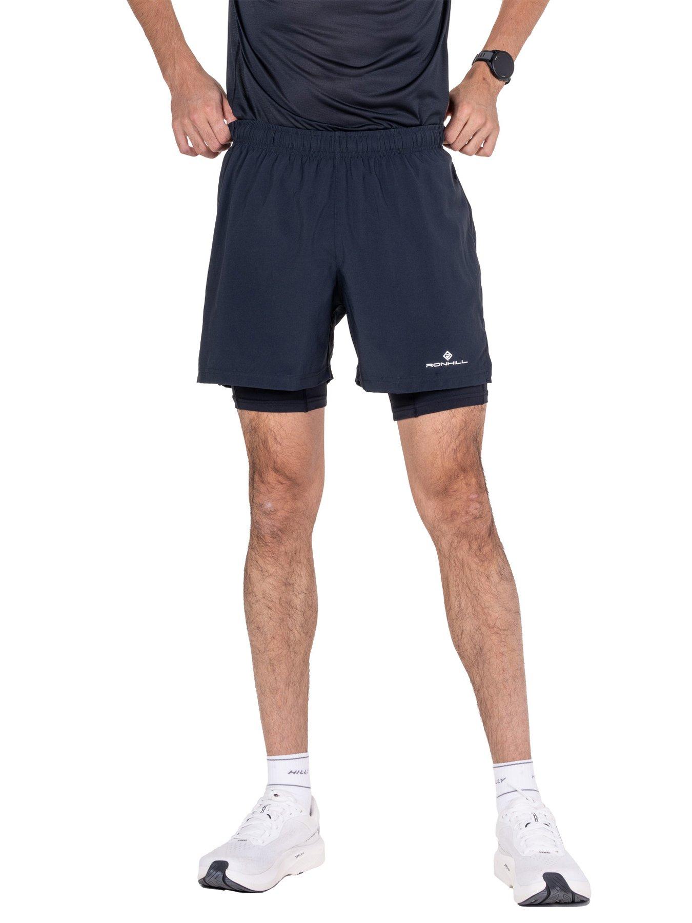 Ronhill Mens Running Core 5 Inch 2 In 1 Short - Black