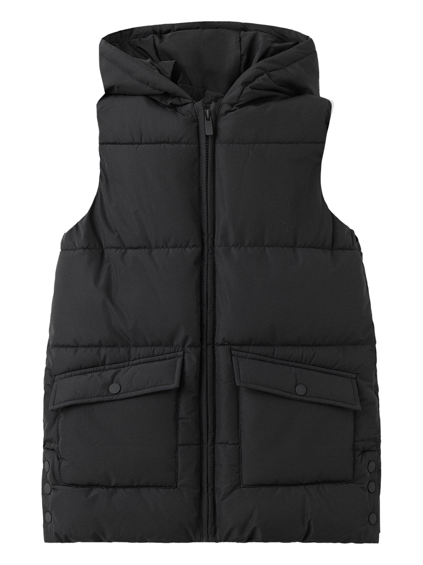 Mango Girls Padded Gilet - Black