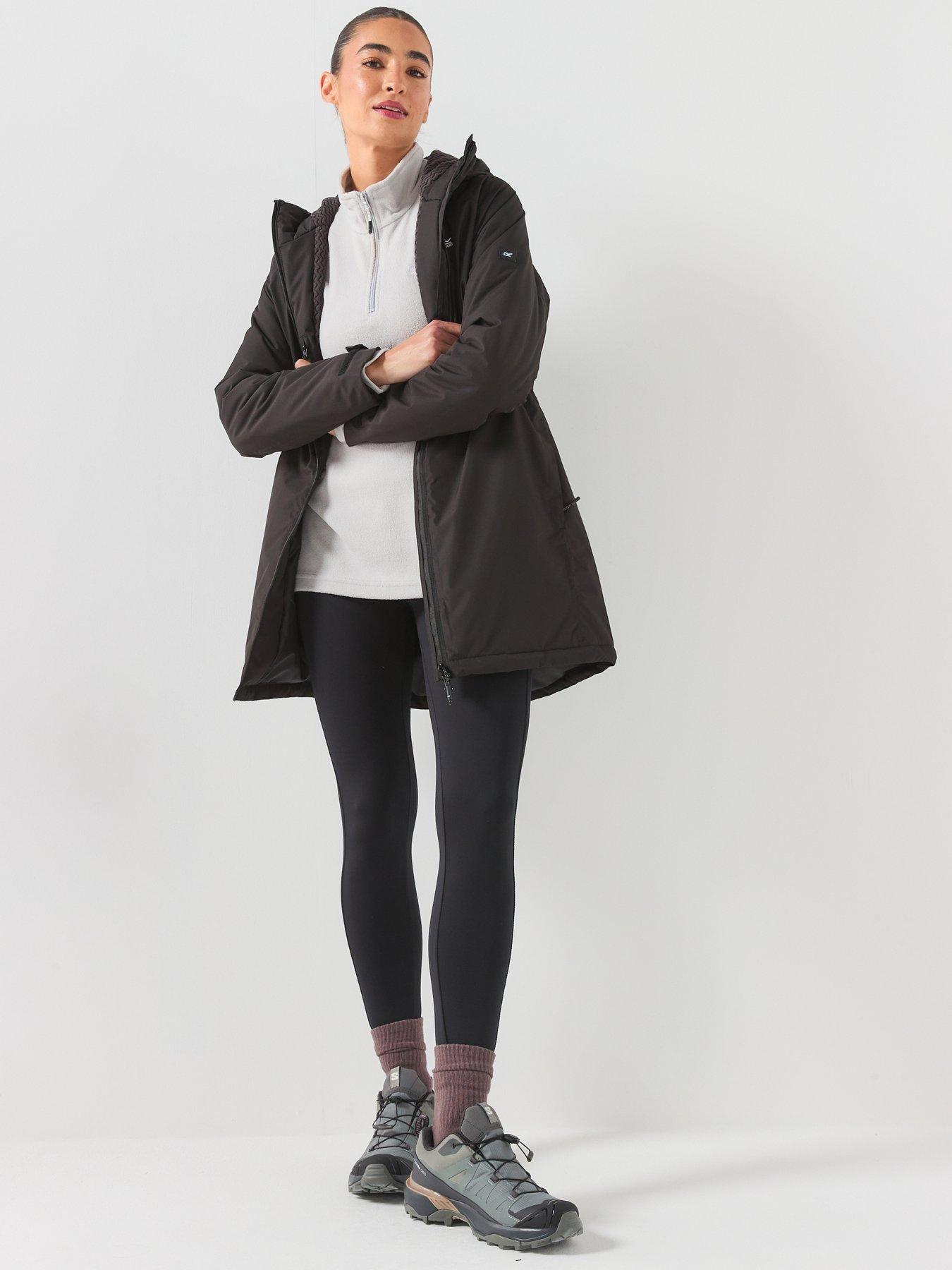 Image 3 of 7 of Regatta Womens Mabrie Waterproof Insulated Longline Jacket - Black