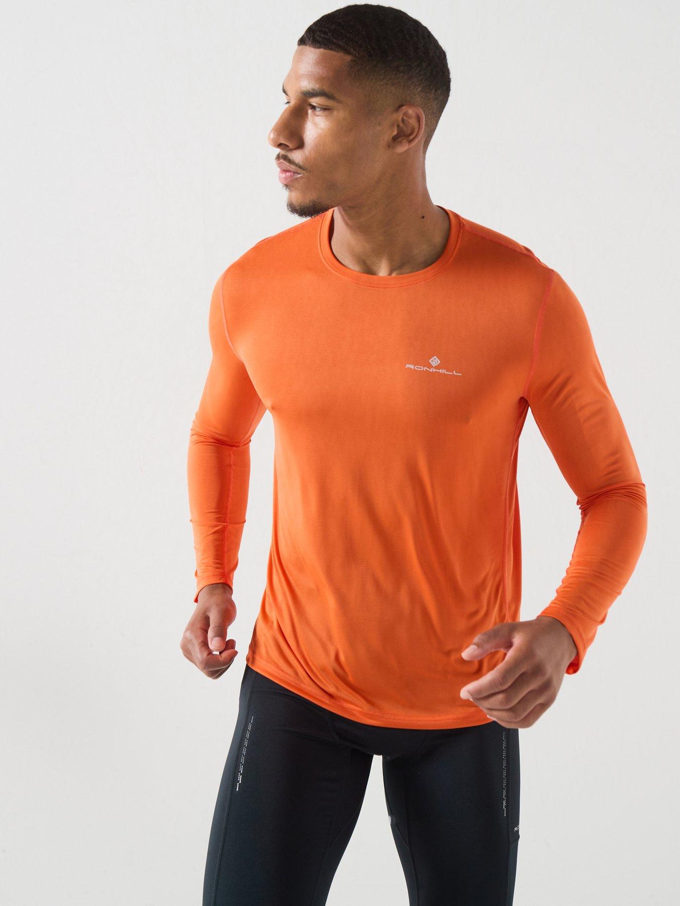 Image 1 of 6 of Ronhill Ronhill Mens Core Lightweight Smooth Seam T-Shirt - Orange