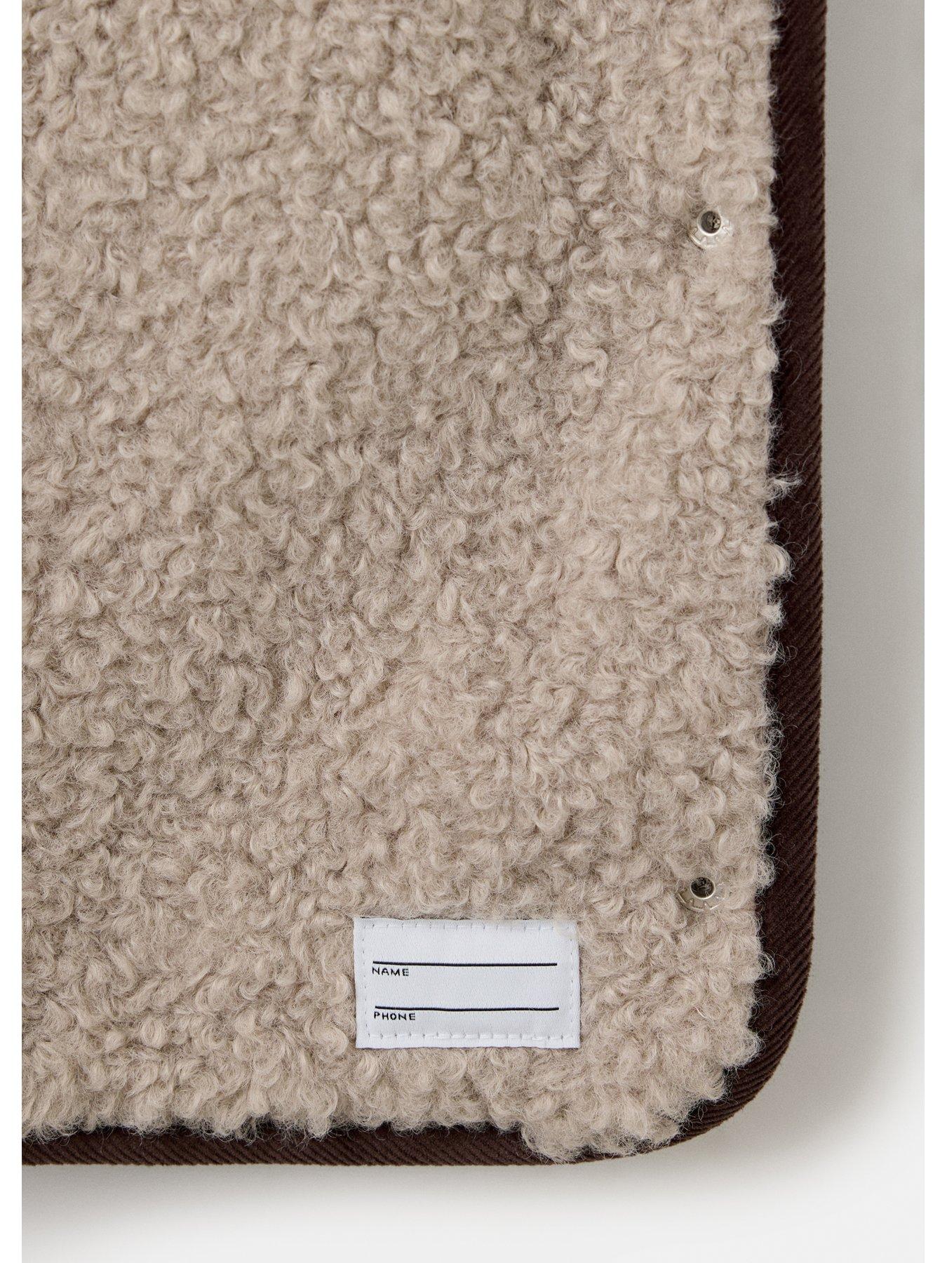 Image 4 of 4 of Mango Girls Padded Sherpa Lined Anorak - Brown