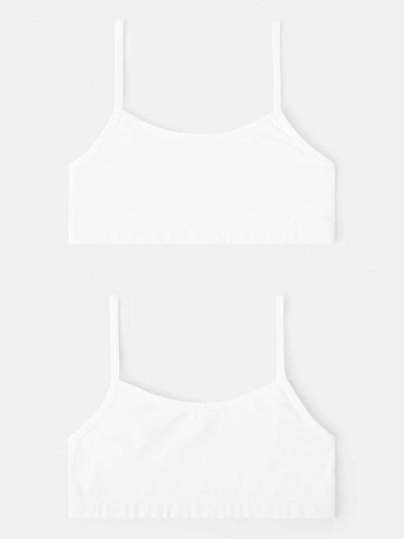 Mango Girls 2 Pack Crop Tops - White