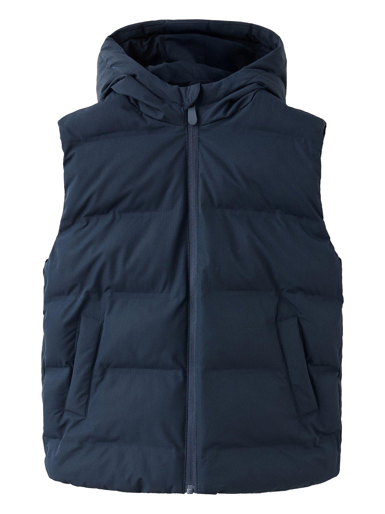 Image 1 of 4 of Mango Boys Hooded Gilet - Navy